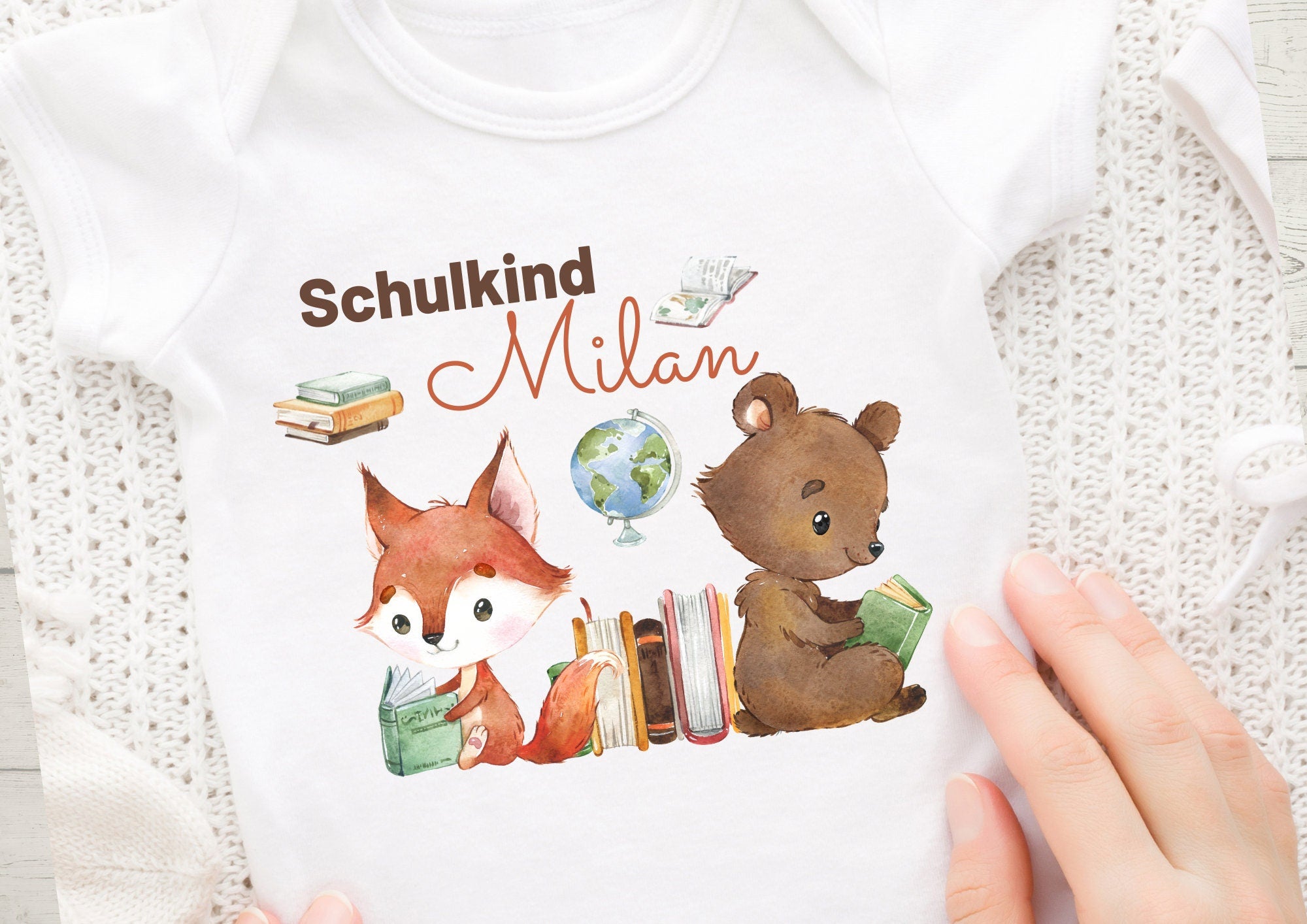 Bügelbild mit Wunschname Schul 1.Schultag Schulbeginn Einschulung – Appliques & Patches