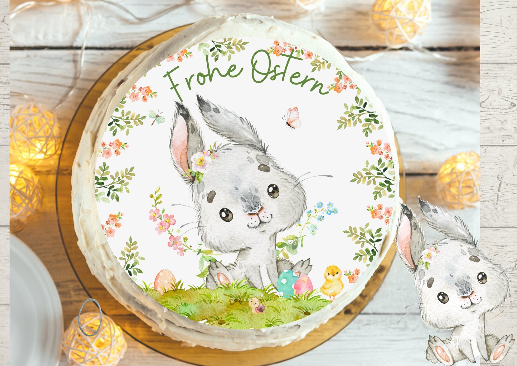 Tortenaufleger Ostern Osterfest Fondant Ostern Osterhase Ostertafel Ostertisch Osterdeko – Cake Toppers