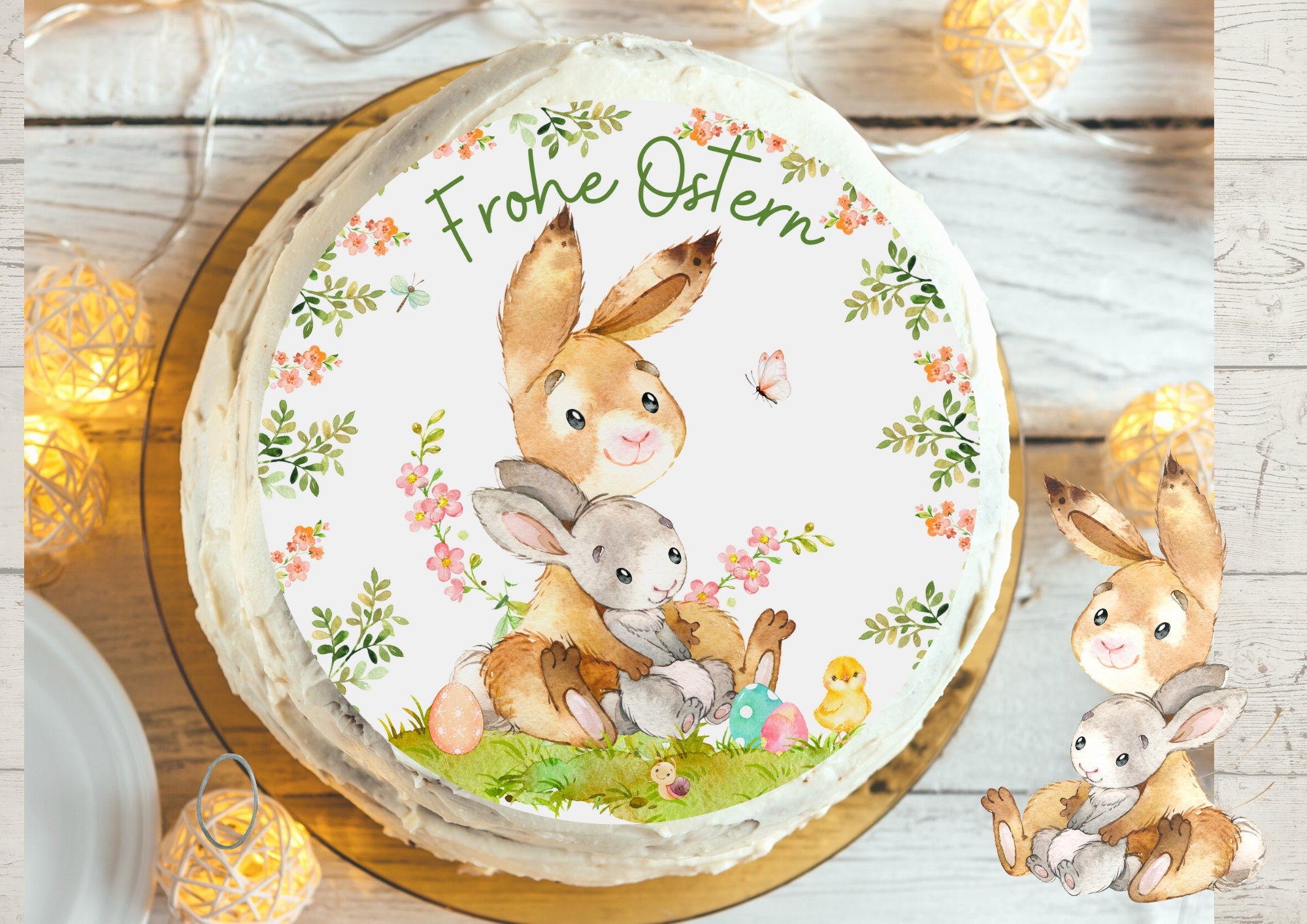 Tortenaufleger Ostern Osterfest Fondant Ostern Osterhase Ostertafel Ostertisch Osterdeko – Cake Toppers