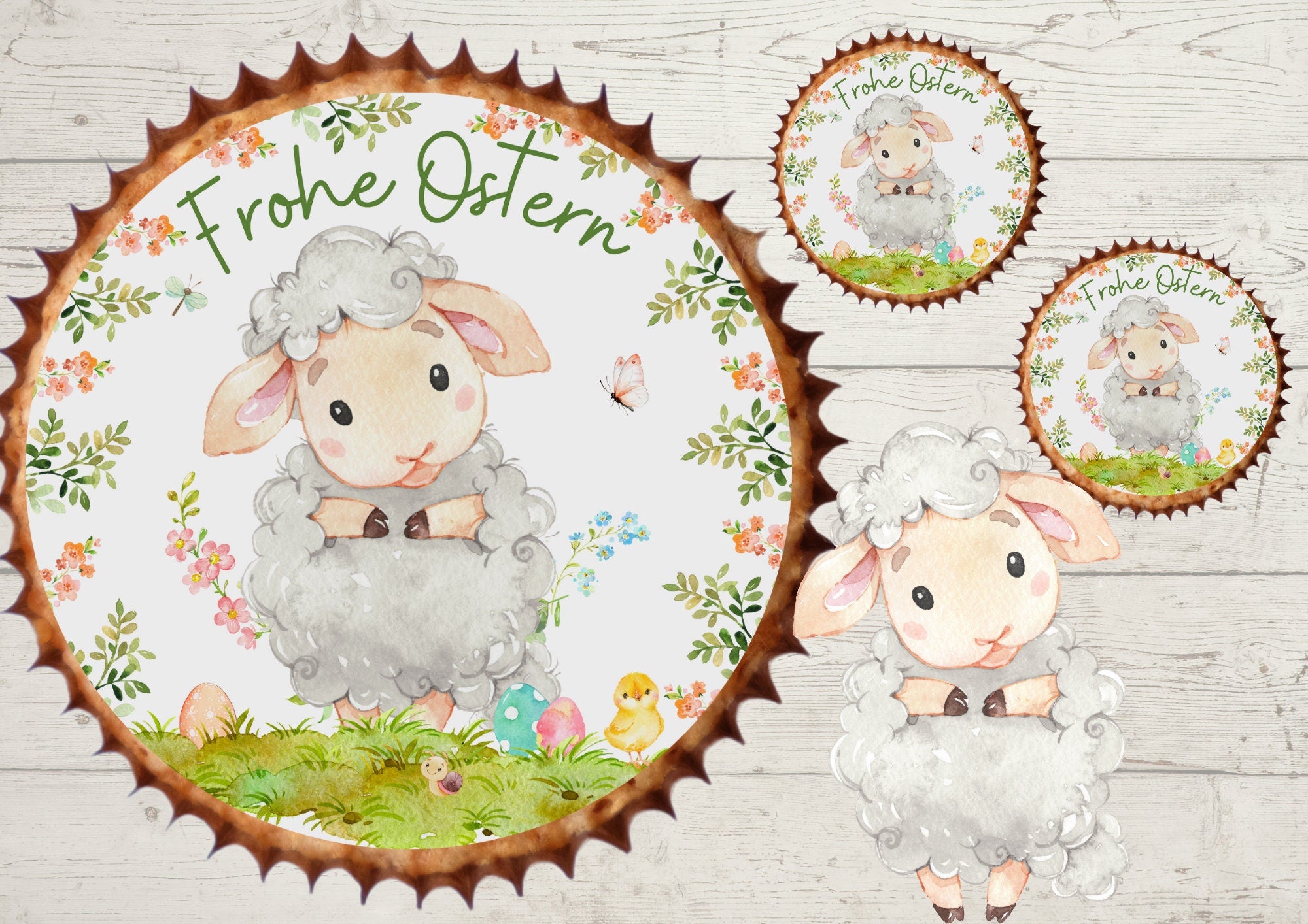 Muffinaufleger Ostern Osterfest Fondant Ostern Osterhase Ostertafel Ostertisch Osterdeko – Cake Toppers