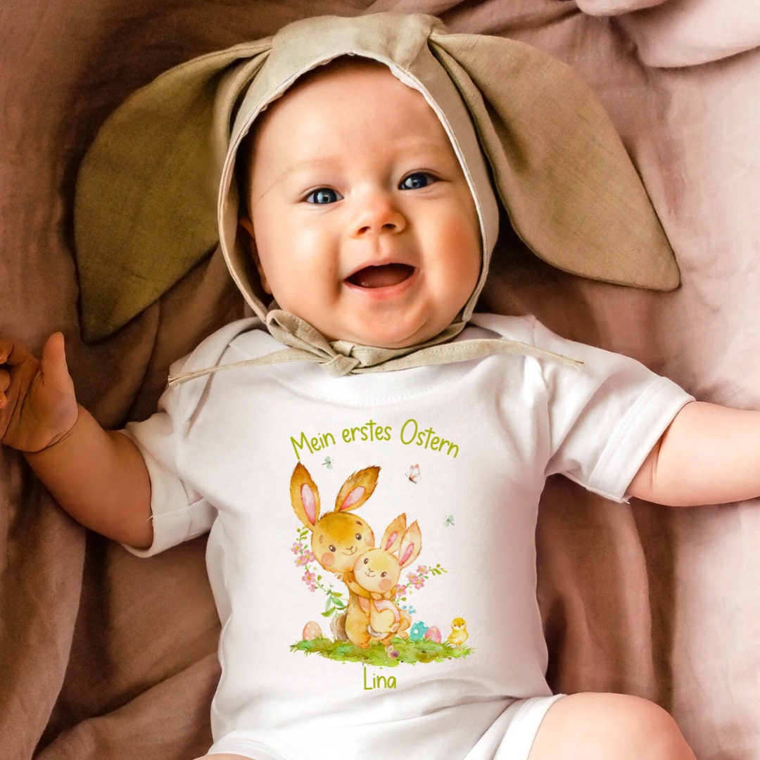 Bügelbild für bunte und weiße ien Ostern Osterhase Ostershirt Osterpullover Osterbody Osterkleid Hase Frühling Küken erstes Ostern – Appliques & Patches