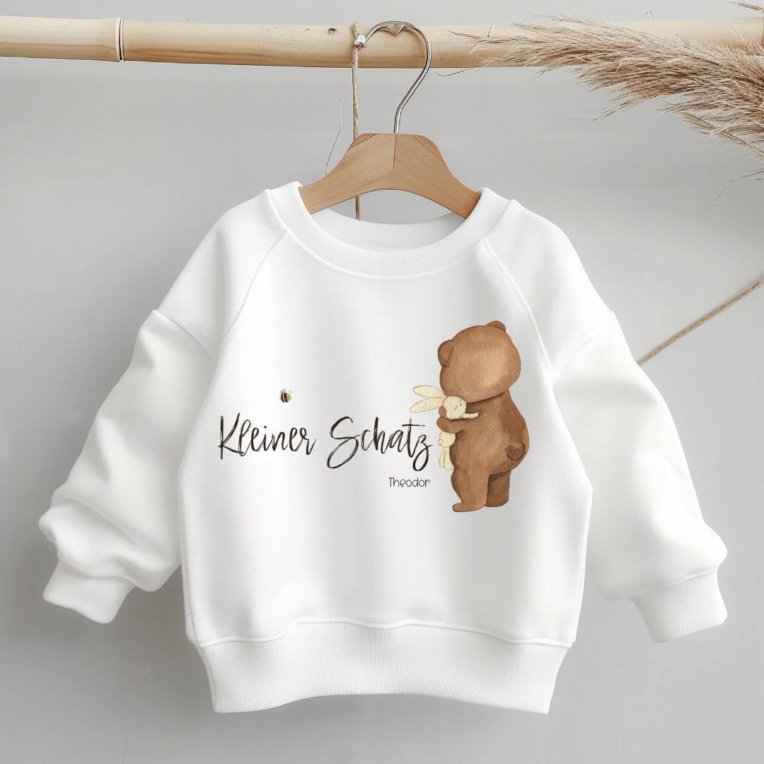 Pullover Sweatshirt Sweater personalisiert Kinderpullover Babypullover Kleiner Schatz personalisiert
