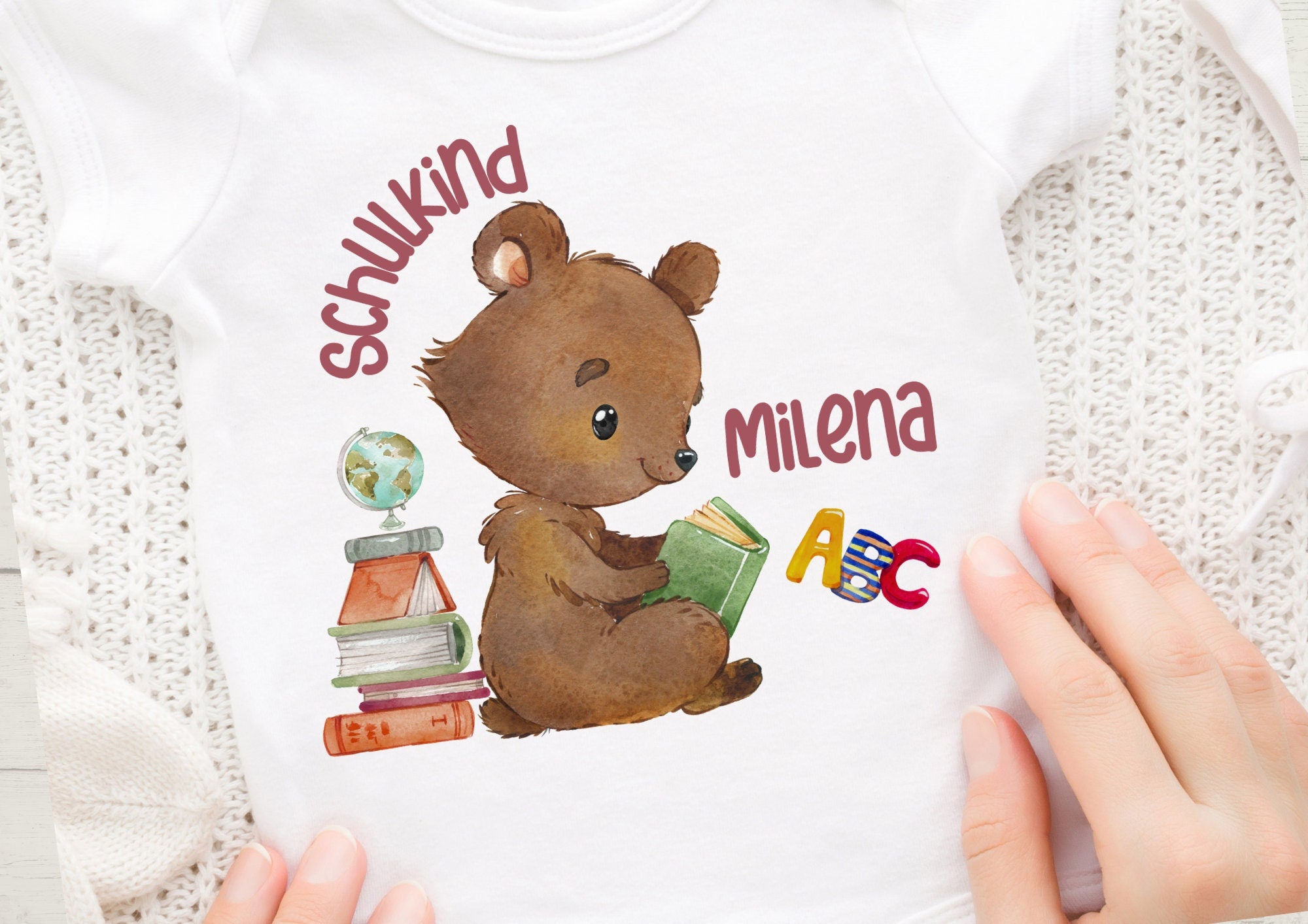 Bügelbild mit Wunschname Schul 1.Schultag Schulbeginn Einschulung – Appliques & Patches