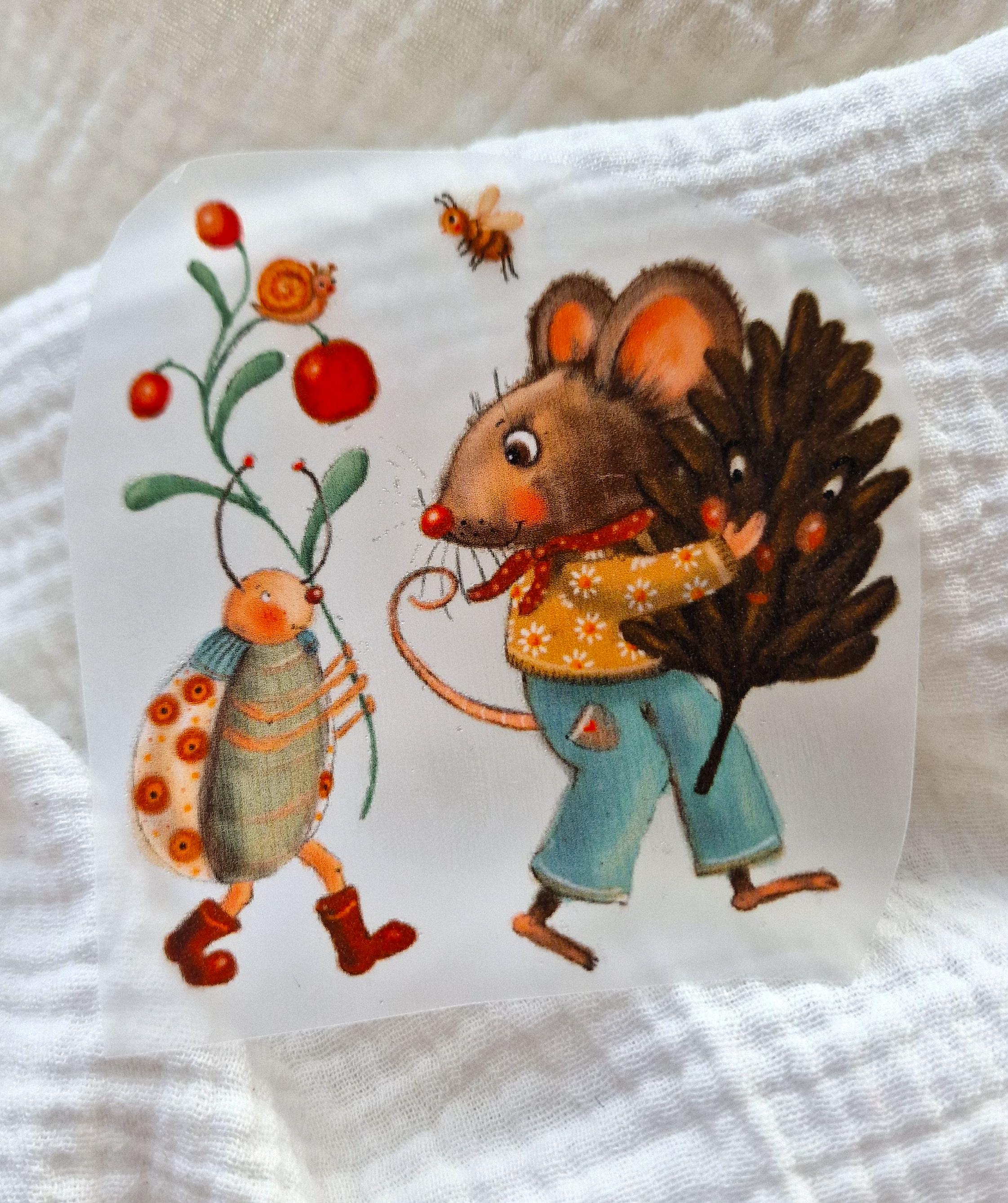 Bügelbild Laterne laufen Fuchs Lichterfest zeit Laternenfest deko outfit Deko Maus Käfer – Appliques & Patches