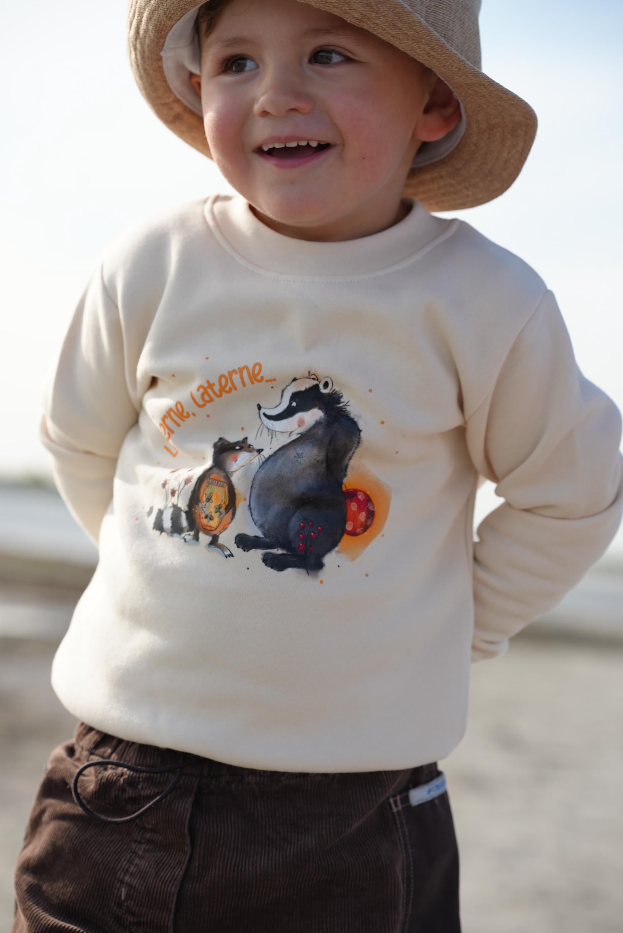 Pullover Sweatshirt Sweater personalisiert pullover Babypullover personalisiert Laterne Laterne laufen – Sweatshirts