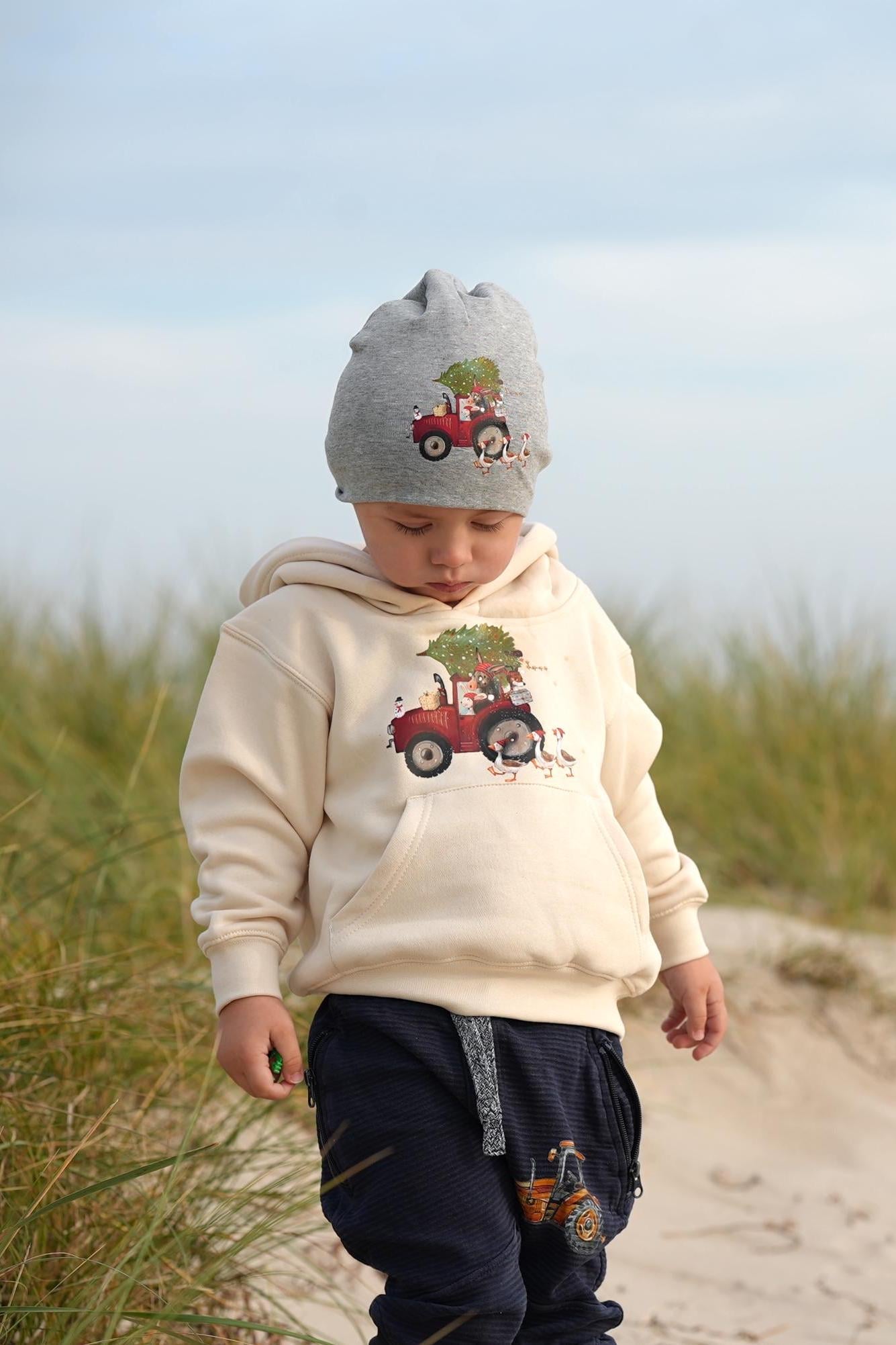 Bügelbild für bunte ien Weihnachten Weihnachtsshirt Weihnachtspullover Weihnachtsbody Weihnachtskleid Traktor Trecker Weihnachtsbaum