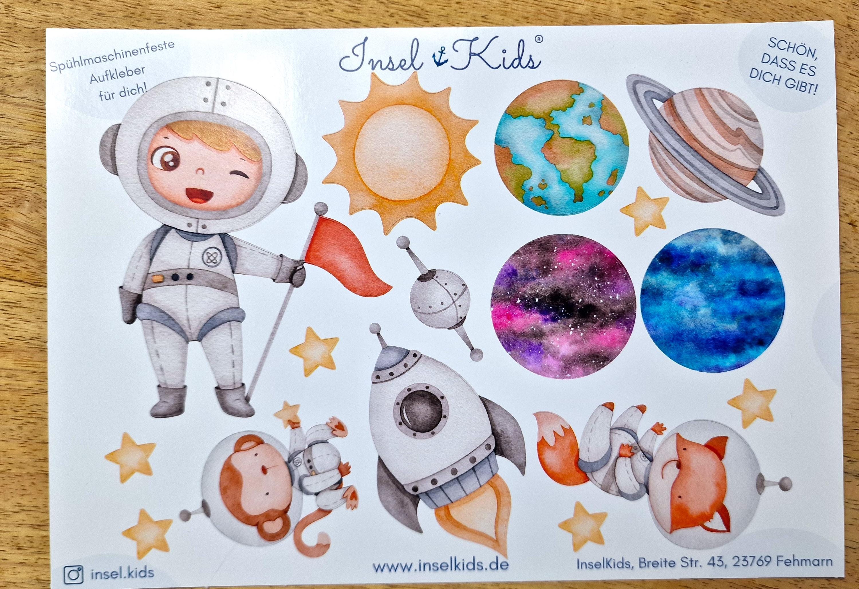 Aufkleber Vinyl– personalisierte Sticker – wasserfest & spülmaschinengeeignet – Etiketten für Brotdose, Trinkflasche, Kita Schule