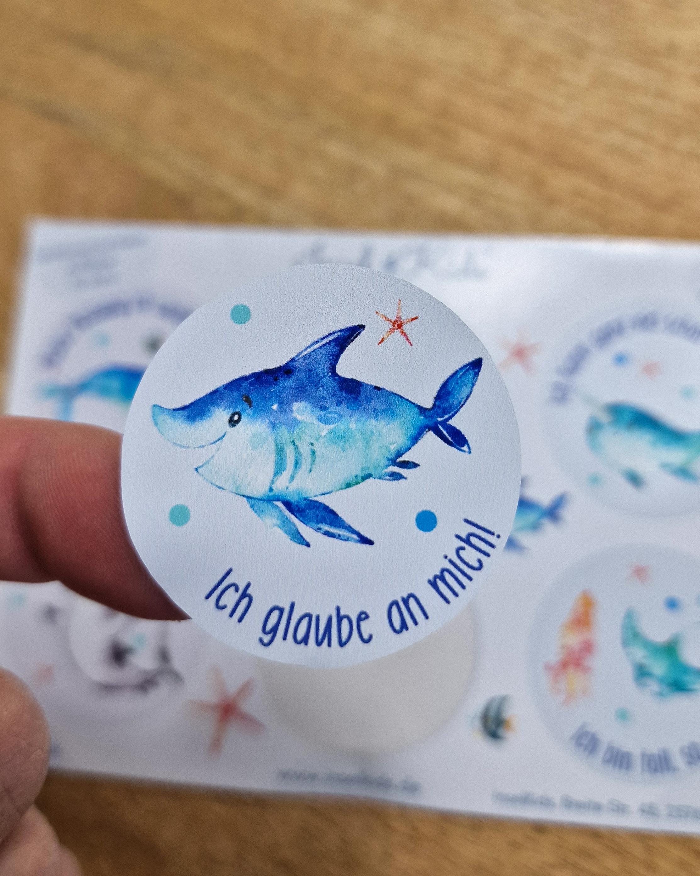 Wasserfeste Spühlmaschinenfeste Sticker Aufkleber fahrrad sticker Affirmationen UV-beständig Wasserfest /Trinkflasche Brotdose Fahrrad Wal – Stickers