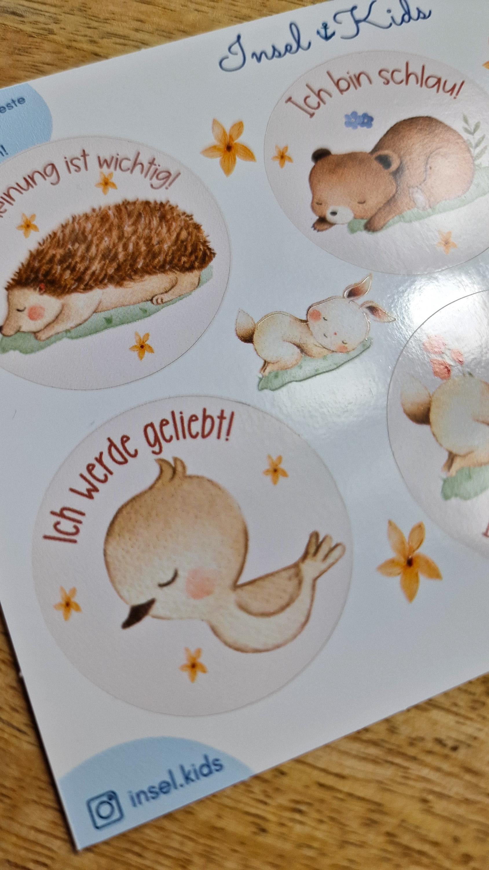 Wasserfeste Spühlmaschinenfeste Sticker Aufkleber Affirmationen UV-beständig Wasserfest / Für Trinkflasche Brotdose Fahrrad Wal Meerestiere – Stickers