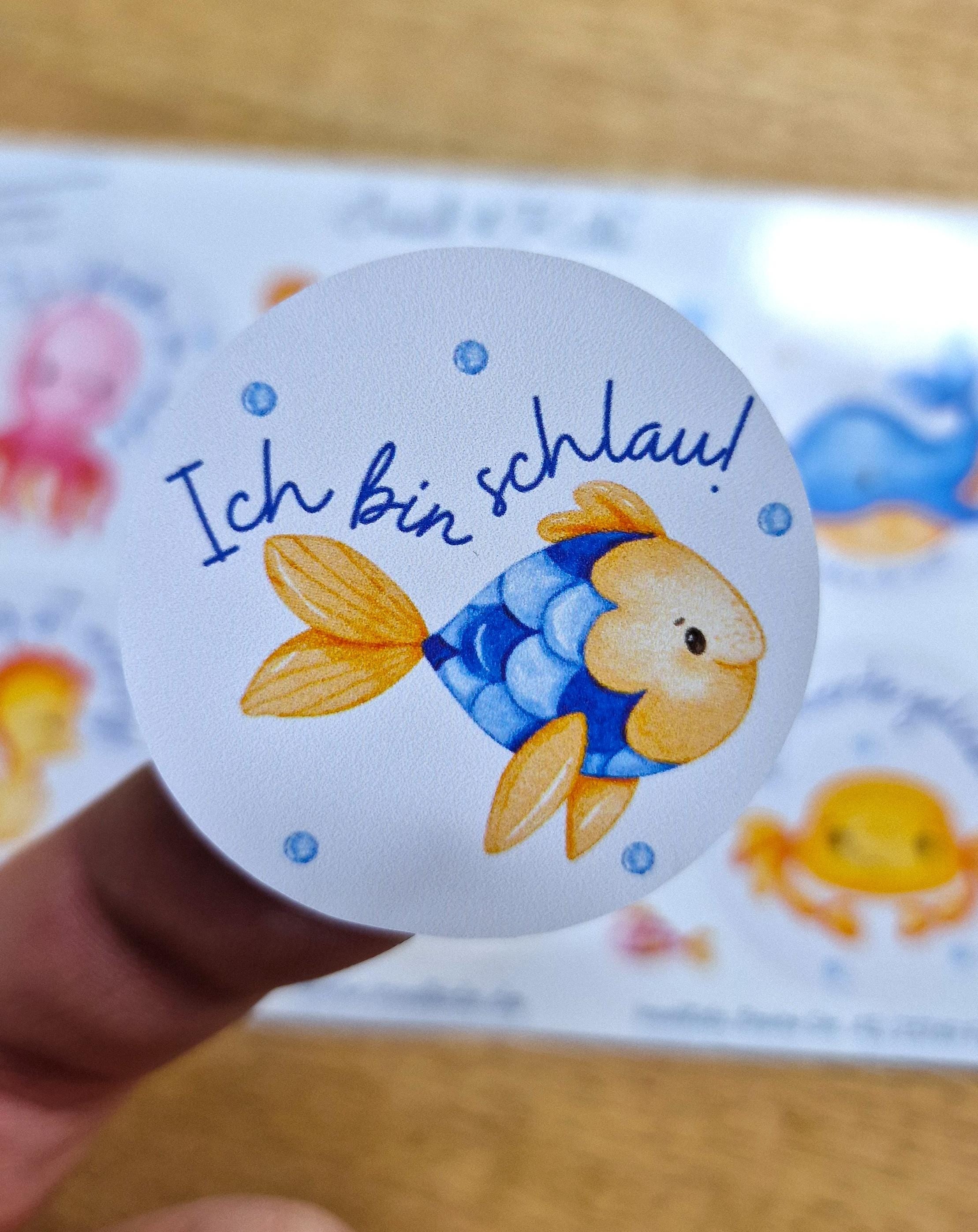 Sticker Affirmationen – Meerestiere Boho – spülmaschinenfest & wasserfest – Brotdose, Flasche, Einschulung – Schildkröte, Krabbe – Stickers
