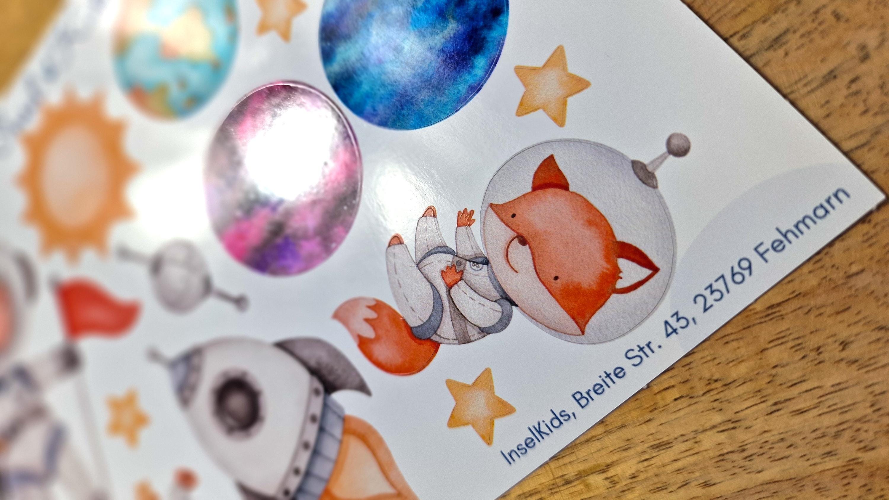 Aufkleber Vinyl– personalisierte Sticker – wasserfest & spülmaschinengeeignet – Etiketten für Brotdose, Trinkflasche, Kita Schule