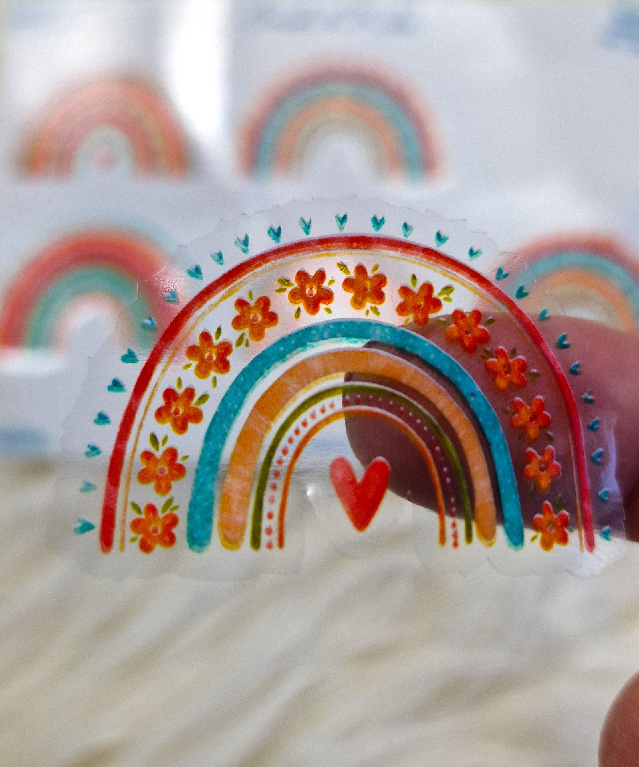 Aufkleber Regenbogen – wasserfeste Sticker – wasserfest & spülmaschinenfest – für Brotdose, Trinkflasche, Laufrad und Kita – Stickers