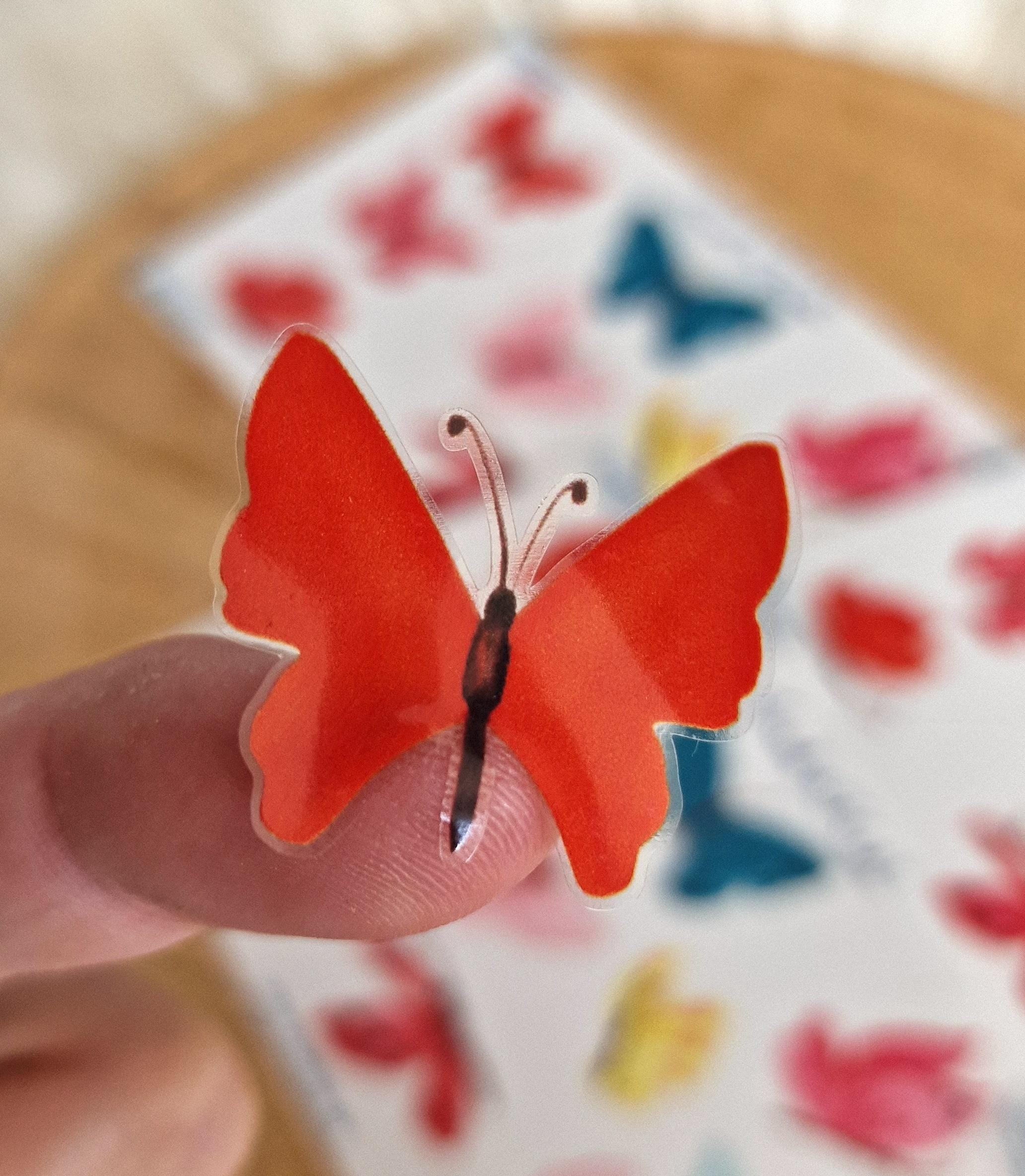 Sticker Schmetterling wasserfest spülmaschinenfest Aufkleber für Trinkflasche Brotdose Fahrrad Kinder Kita Schule Einschulung Geschenk