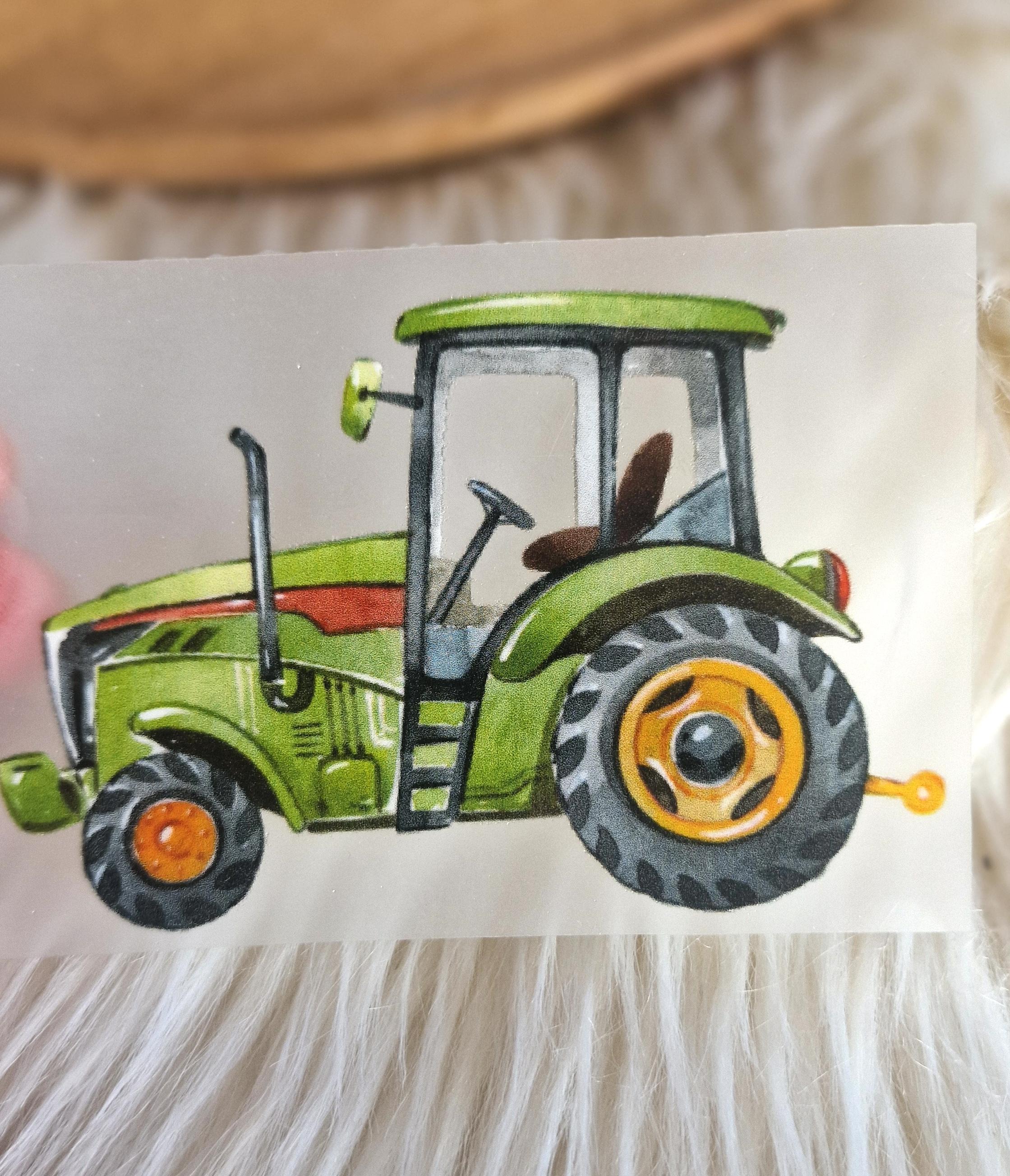 Set Bügelbilder Baustelle – Traktor – Applikationen zum Aufbügeln für Kinderkleidung, Geburtstagsshirts oder DIY-Projekte