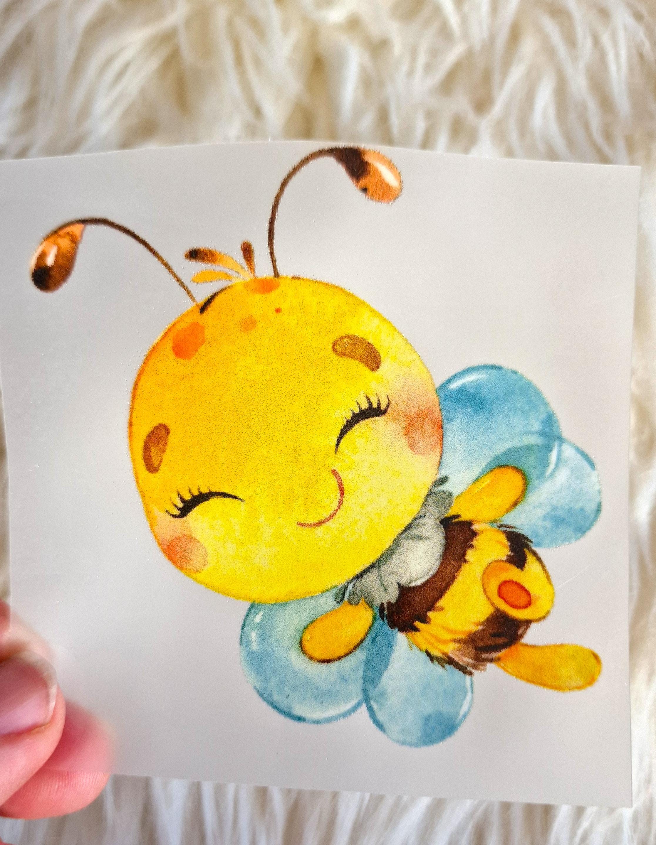Bügelbild Biene Hummel – Aufbügler Set für Shirts – Applikation DTF Druck – DIY Kleidung verschönern – Appliques & Patches