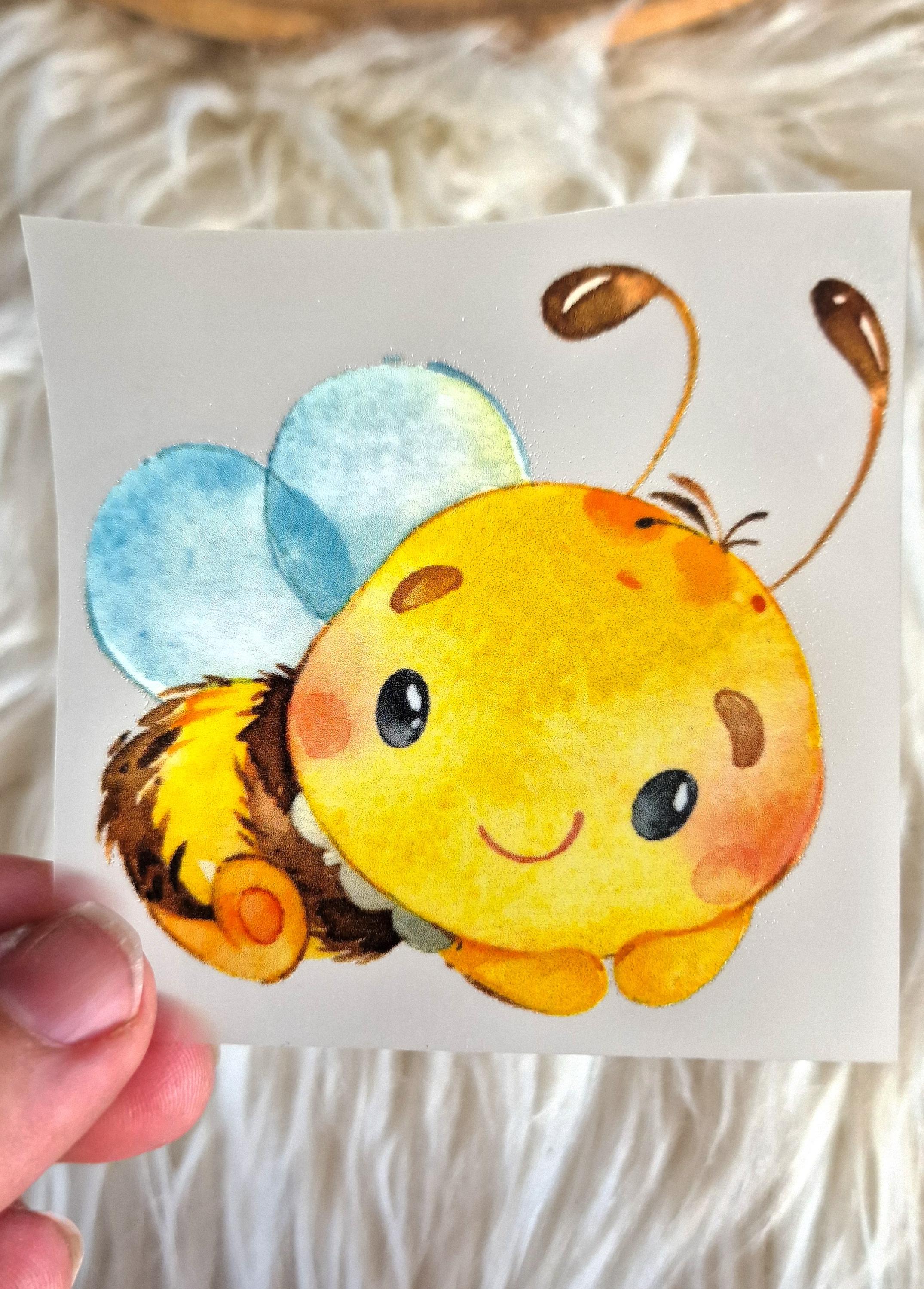 Bügelbild Biene Hummel – Aufbügler Set für Shirts – Applikation DTF Druck – DIY Kleidung verschönern – Appliques & Patches