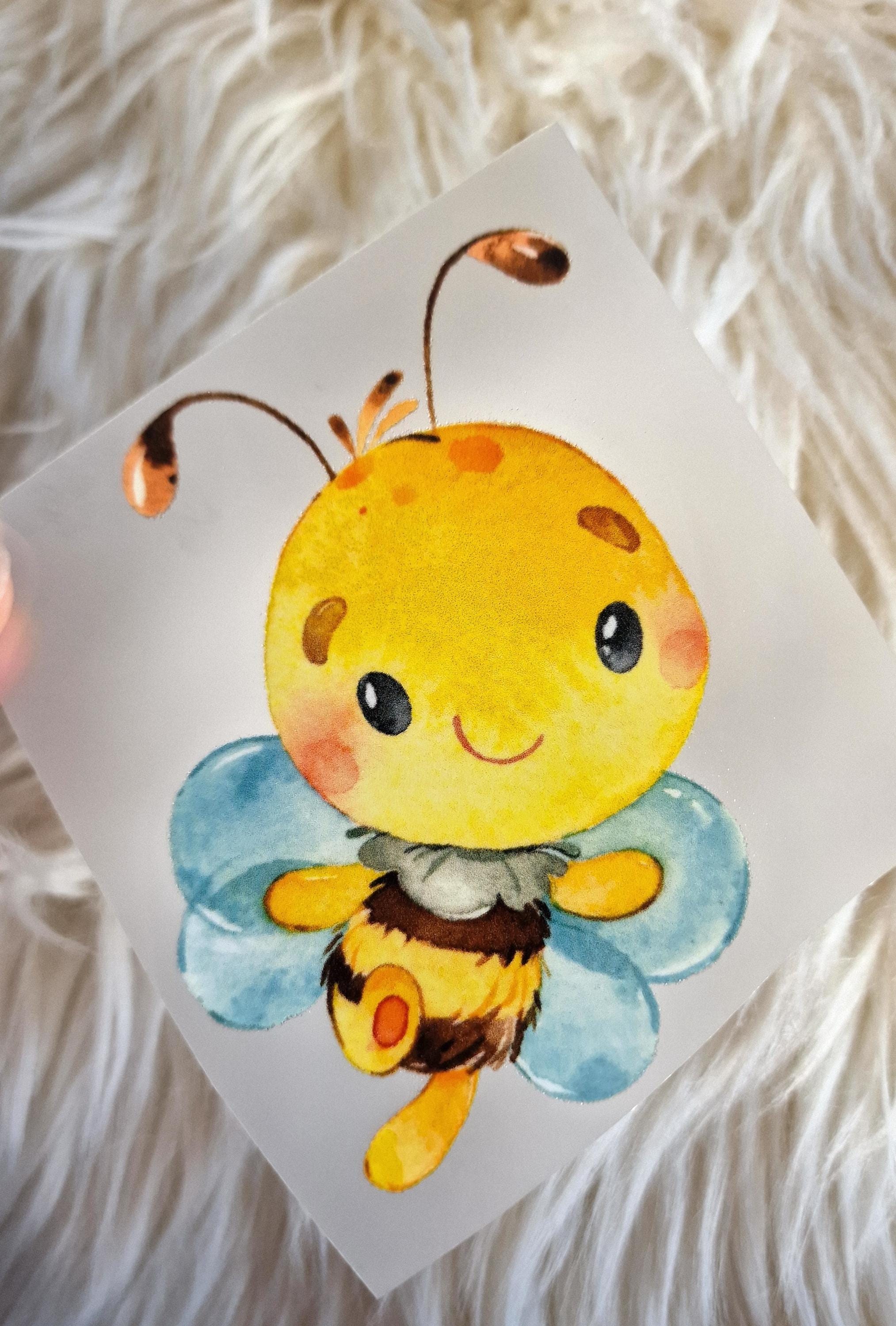 Bügelbild Biene Hummel – Aufbügler Set für Shirts – Applikation DTF Druck – DIY Kleidung verschönern – Appliques & Patches