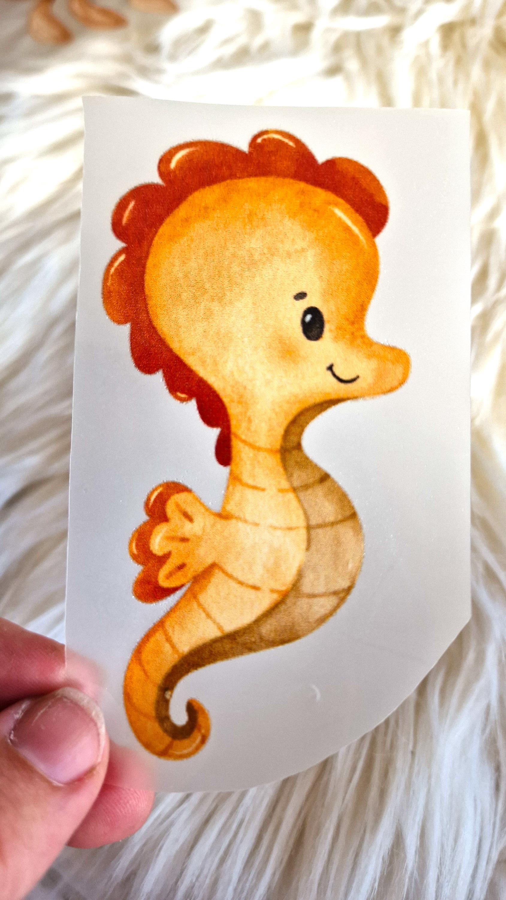 Bügelbild Meerestiere Aufbügler Applikation kleidung Upcycling DIY Hose Tasche personalisiert Geschenk Geburt Taufe – Appliques & Patches