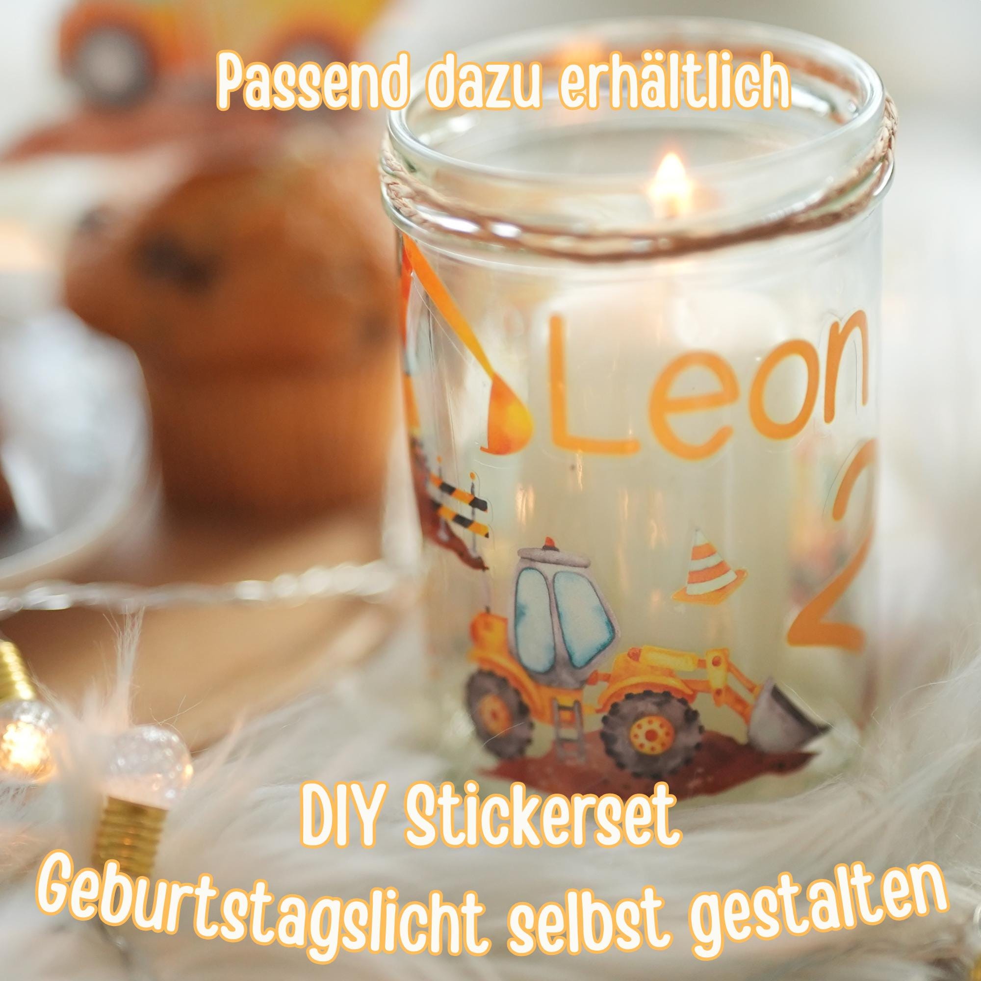Tortenaufleger mit Foto – Bagger & Kran – personalisiertes für geburtstag – Baustellen-Deko – Party Decor