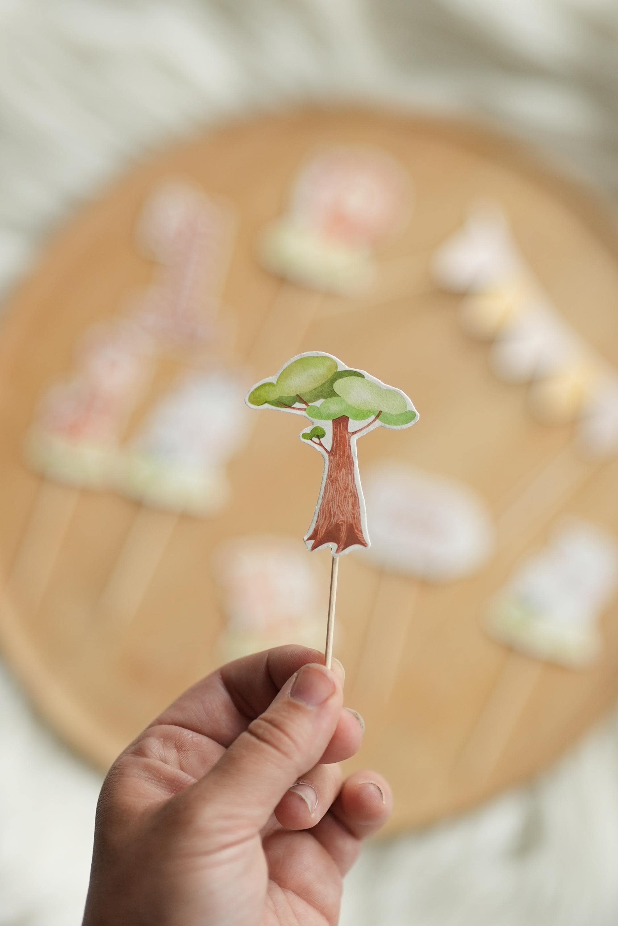DIY Cake Topper Dschungeltiere – PDF Bastelset Safari-Geburtstag – Kuchendeko party zum Ausdrucken – Tierparty Muffin Deko – Party Decor