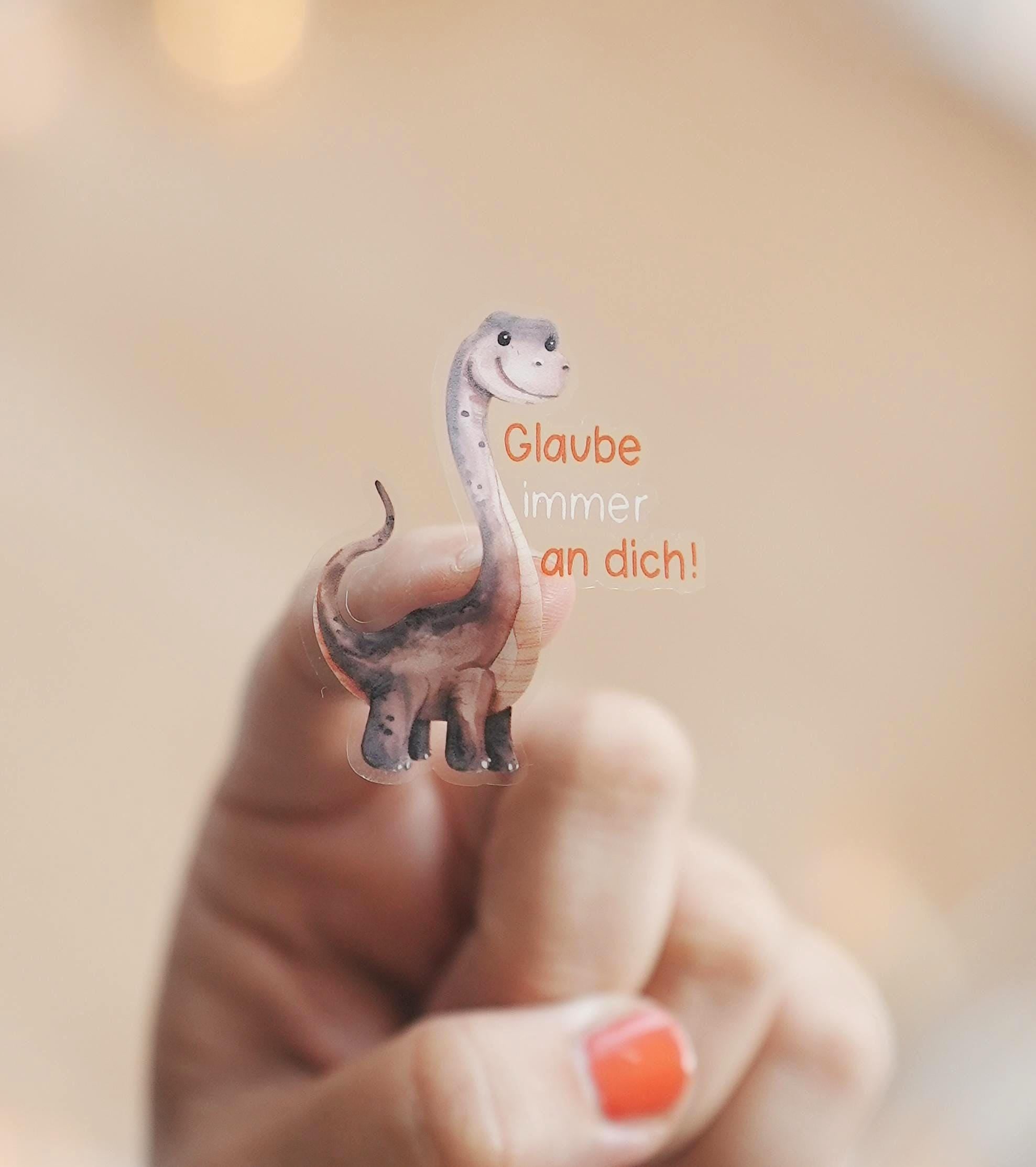 Dino Sticker mit Affirmationen – für Brotdose & Trinkflasche – Mutmacher Geschenk zur Einschulung – Stickers