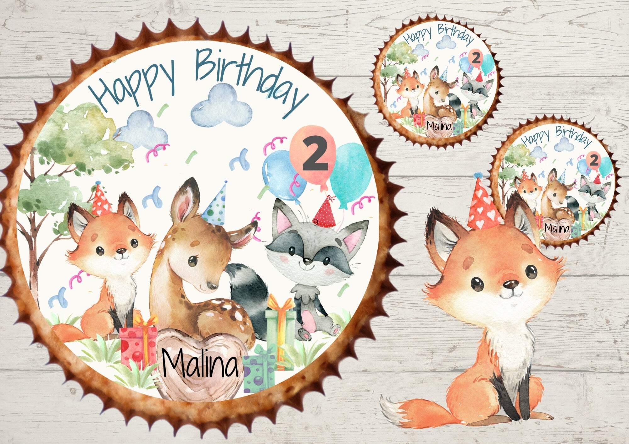 Muffinaufleger Fondant Geburtstag Traktor Trecker Bauernhof