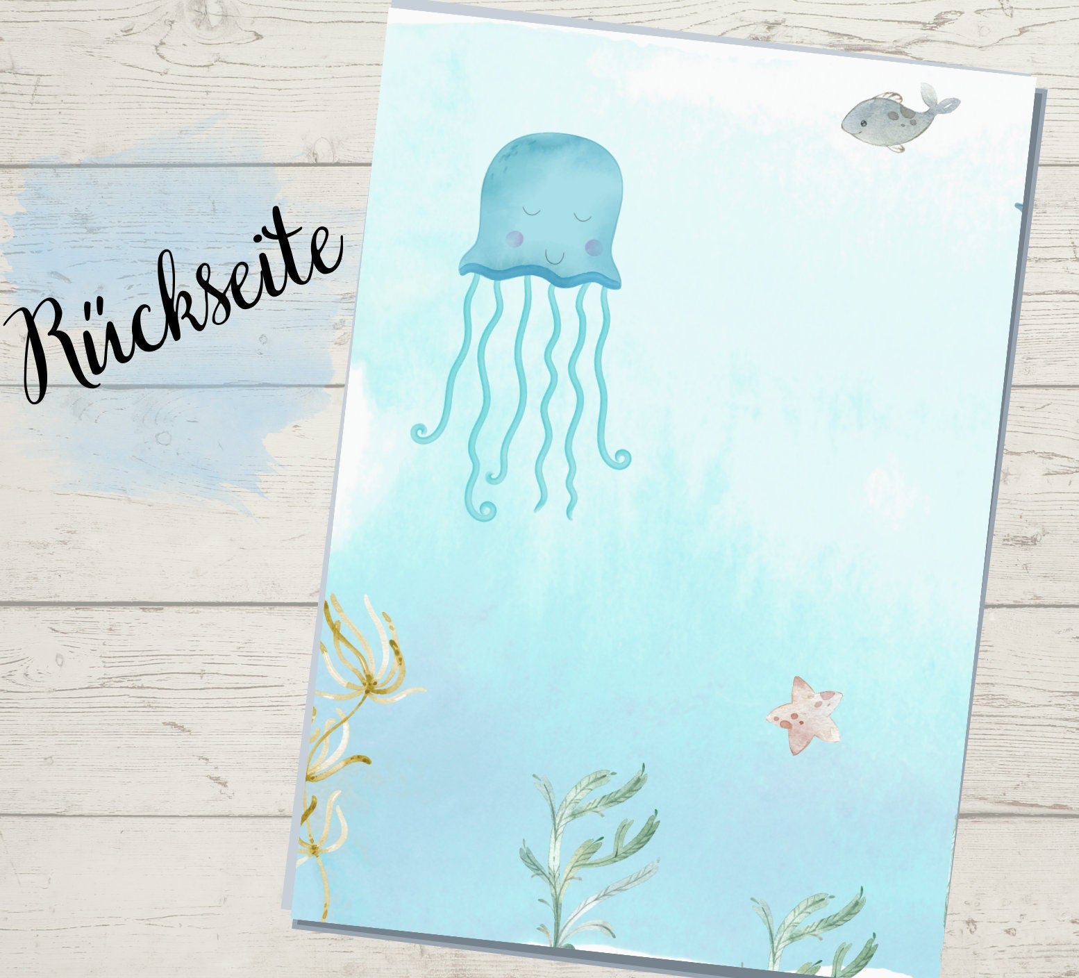 Schutzhülle für U-Heft Wal – Children's Photo Props