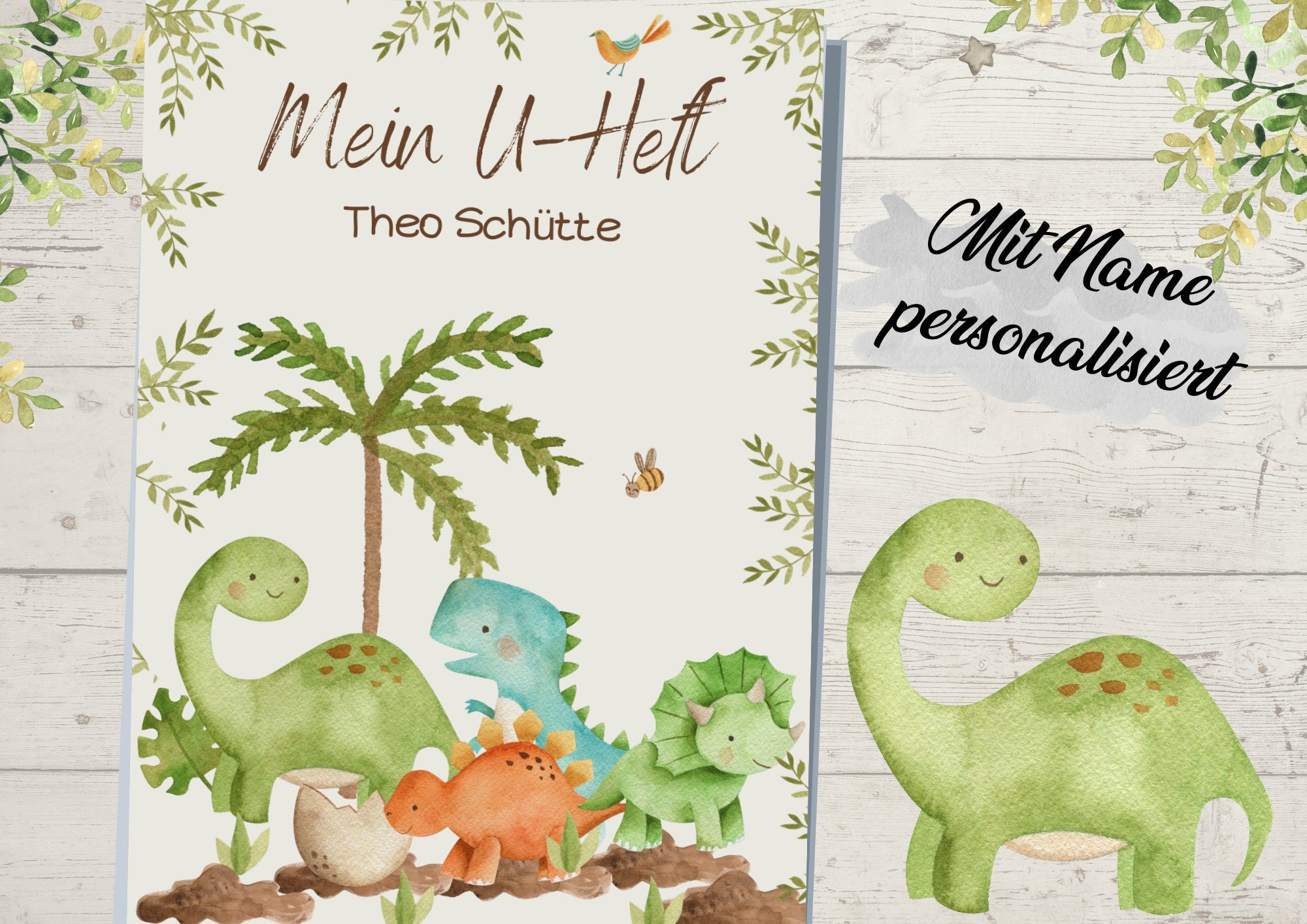 Schutzhülle für U-Heft Dino Dinosaurier