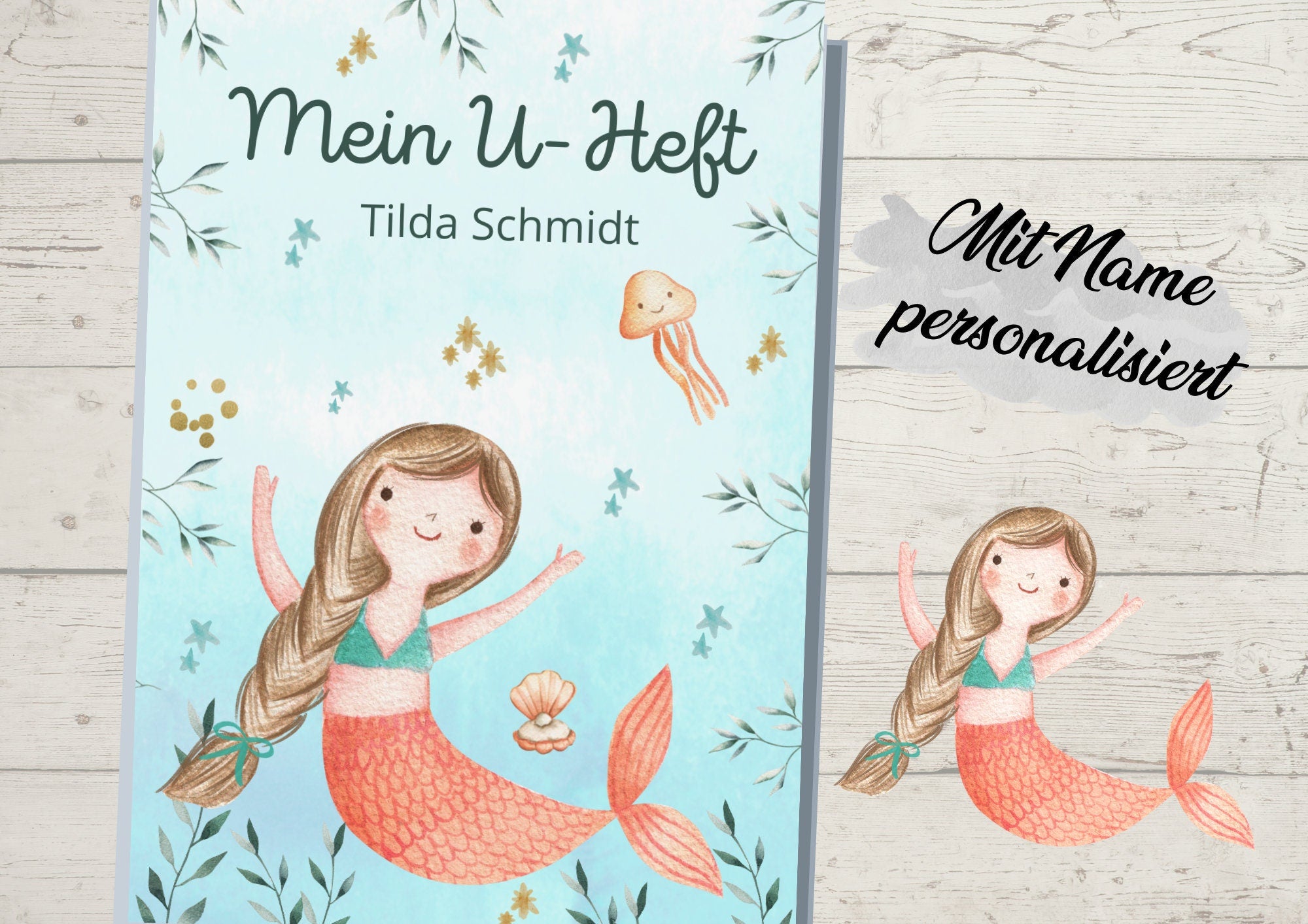 Schutzhülle für U-Heft Meerjungfrau – Children's Photo Props