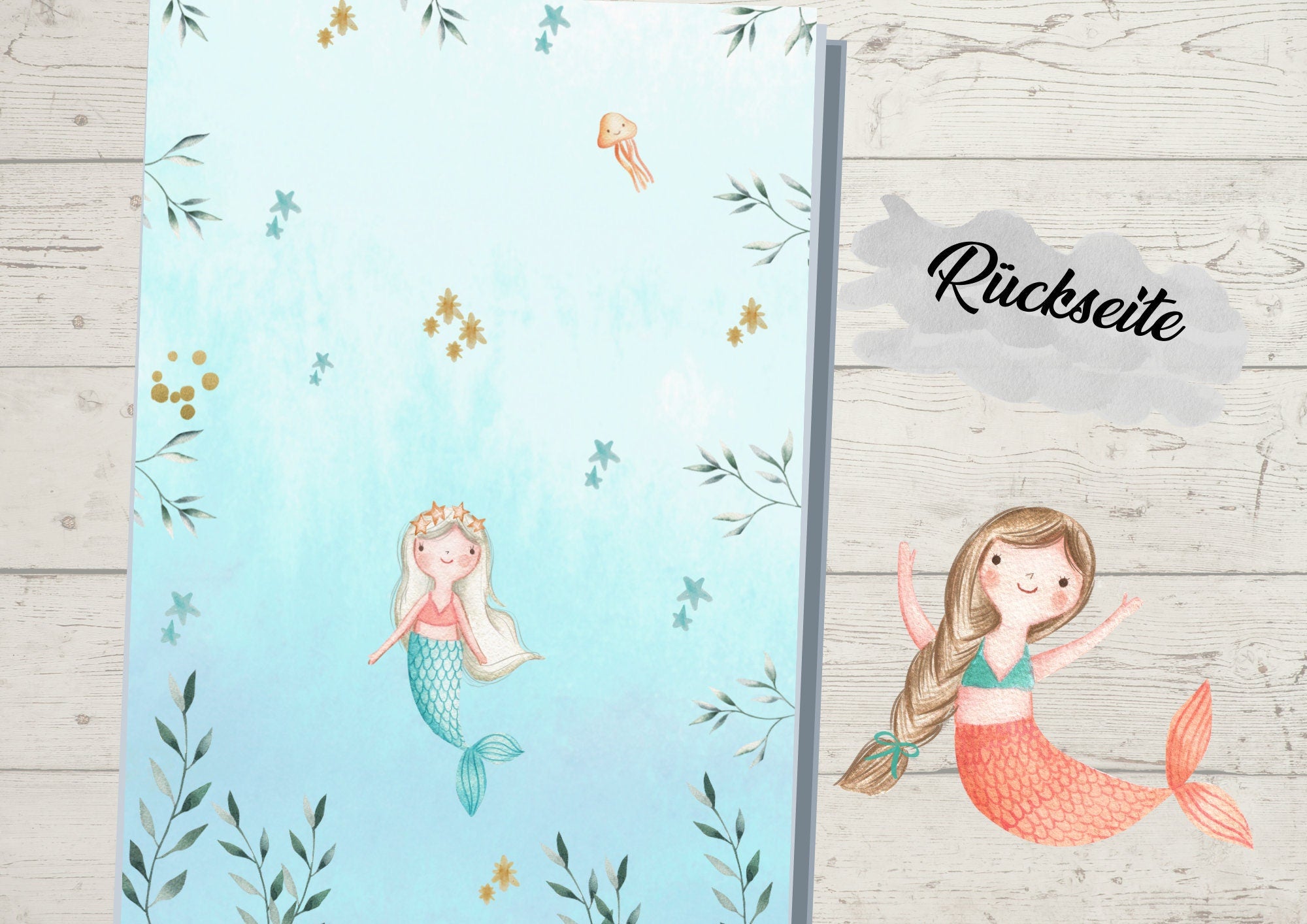 Schutzhülle für U-Heft Meerjungfrau – Children's Photo Props