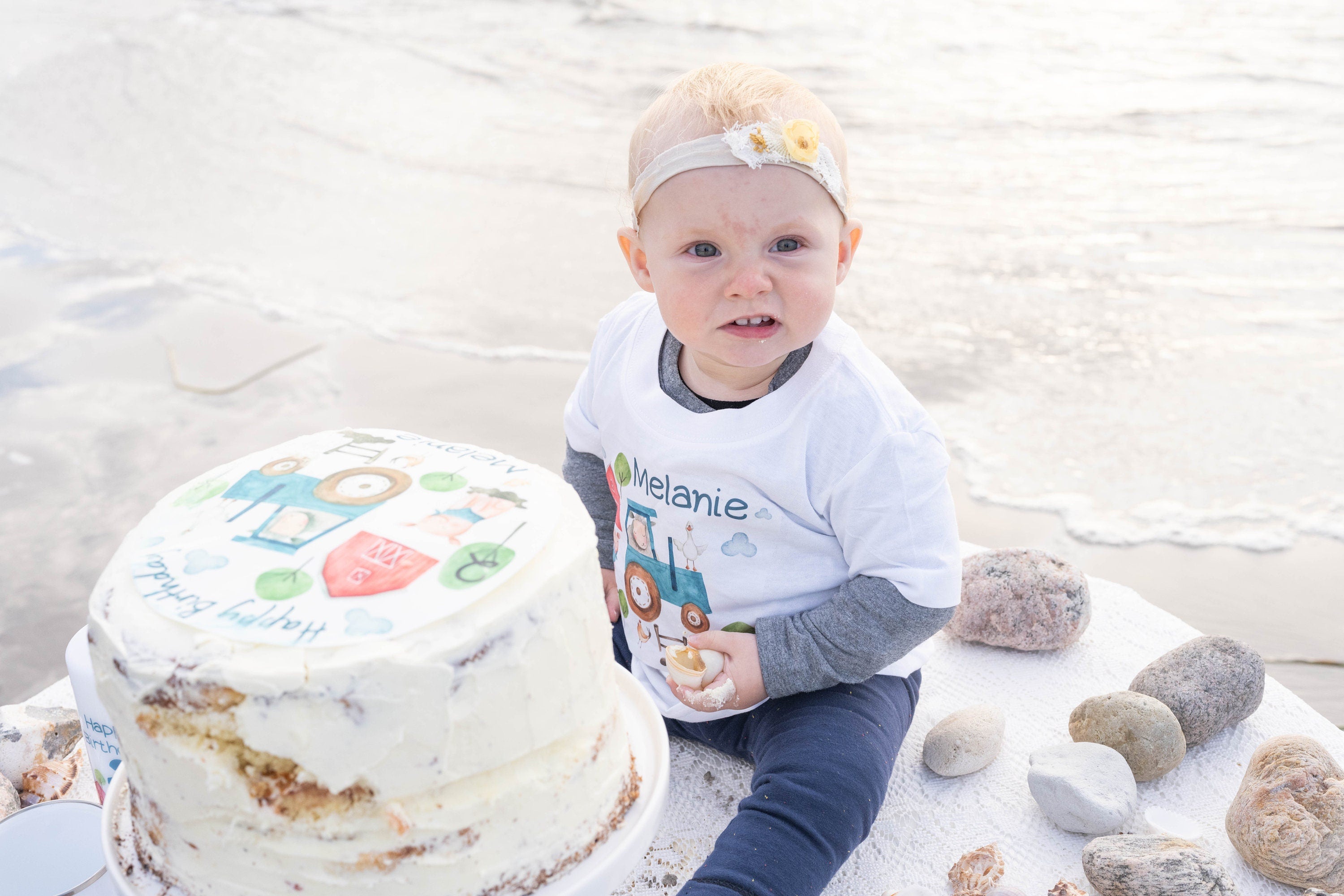 Tortenaufleger Fondant Geburtstag Traktor Trecker Bauernhof