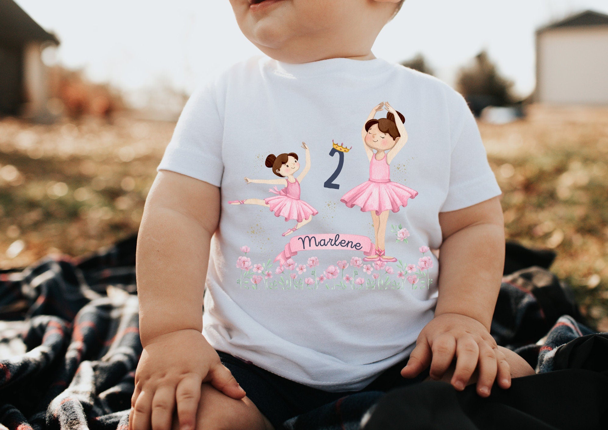 Geburtstagsshirt personalisiert Ballerina Tänzerin Ballett