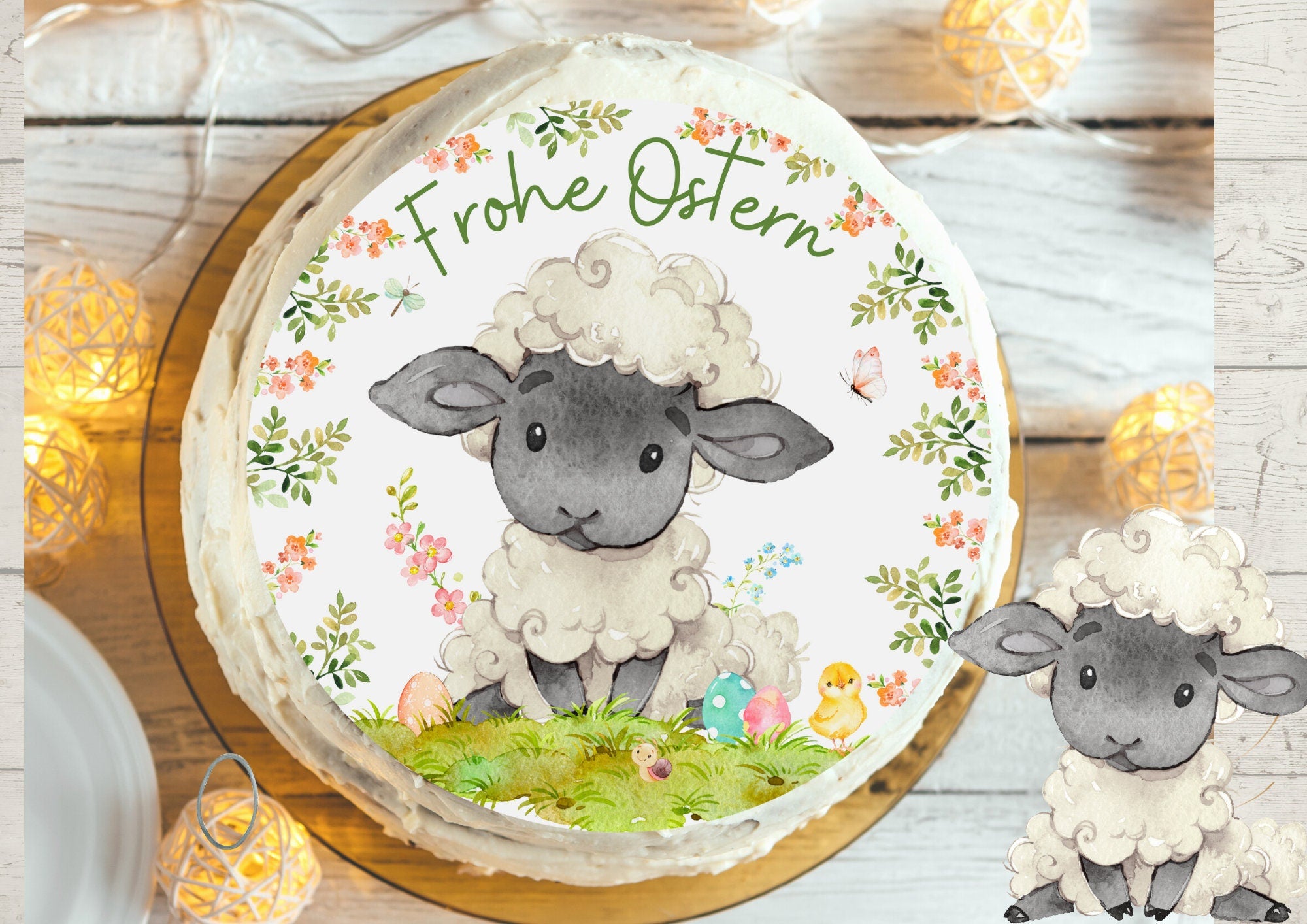 Tortenaufleger Ostern Osterfest Fondant Ostern Osterhase Ostertafel Ostertisch Osterdeko