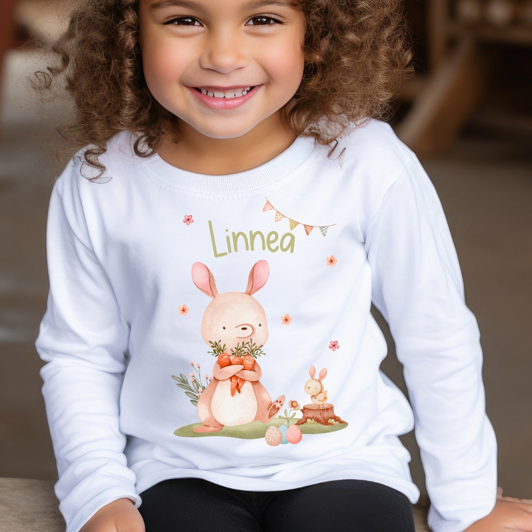 Pullover Sweatshirt Sweater personalisiert pullover Babypullover Ostern Osterhase Osterpullover Outfit Ostern