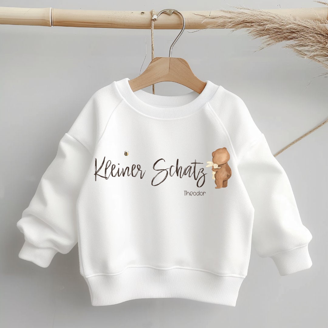 Pullover Sweatshirt Sweater personalisiert pullover Babypullover Kleiner Schatz personalisiert