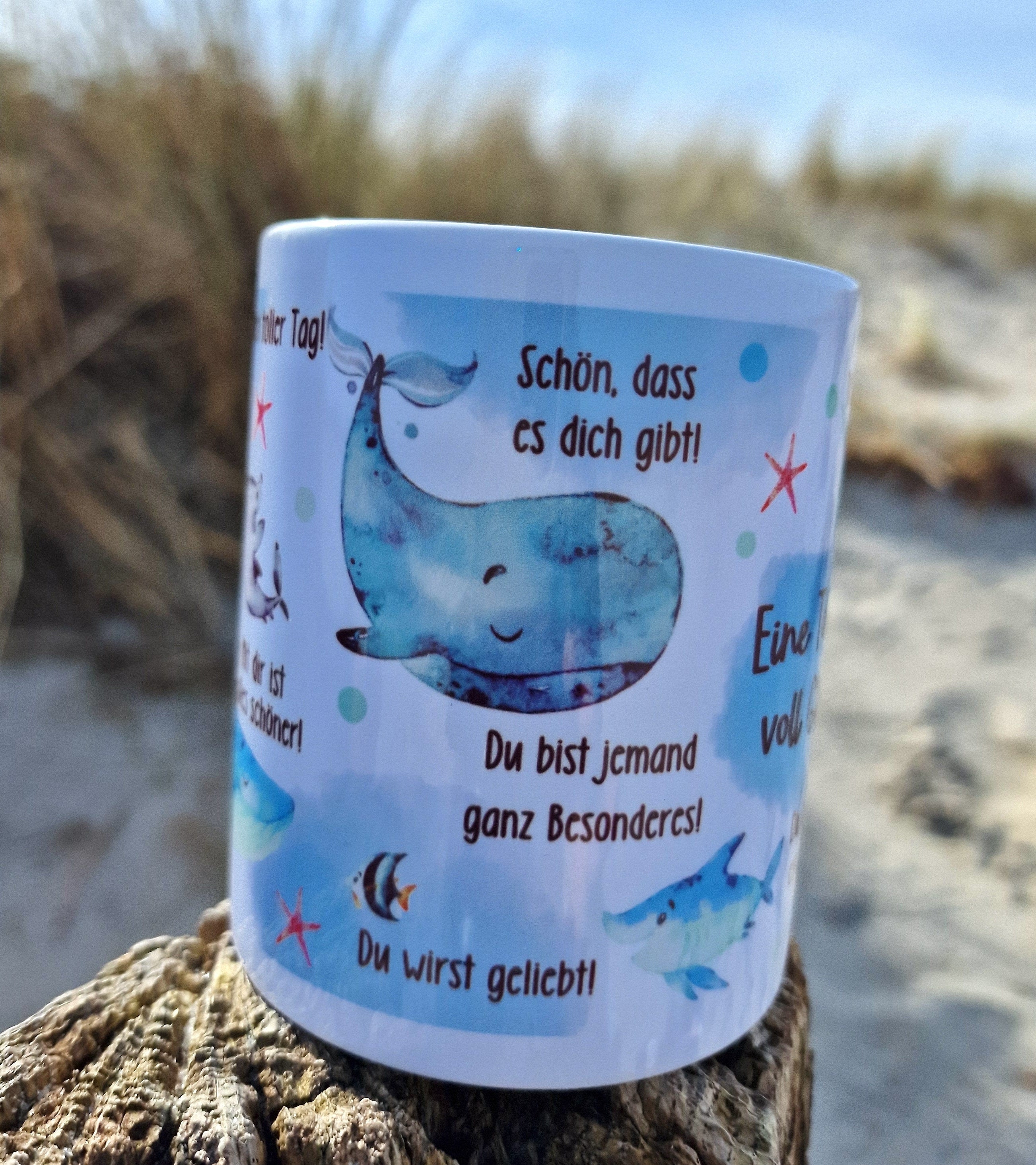 Tasse Becher Porzellan Mutmacher Selbstliebe Glückstasse Affirmationen Geschenk