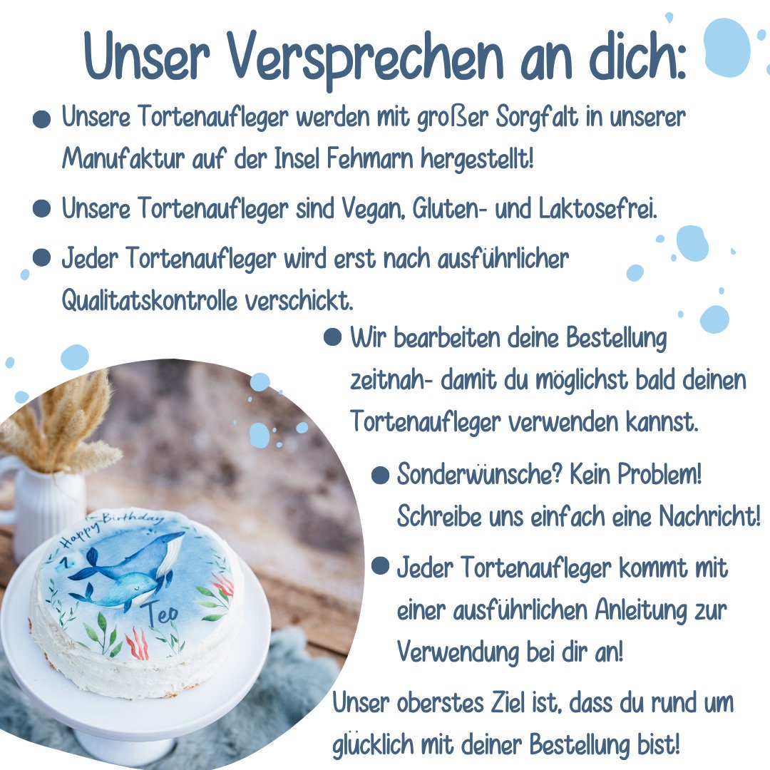 Tortenaufleger Fondant Geburtstag Meerjungfrau Nixe Unterwasser