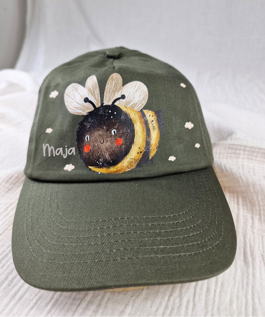 Cap Personalisiert mit Name Sonnenschutz Hummel