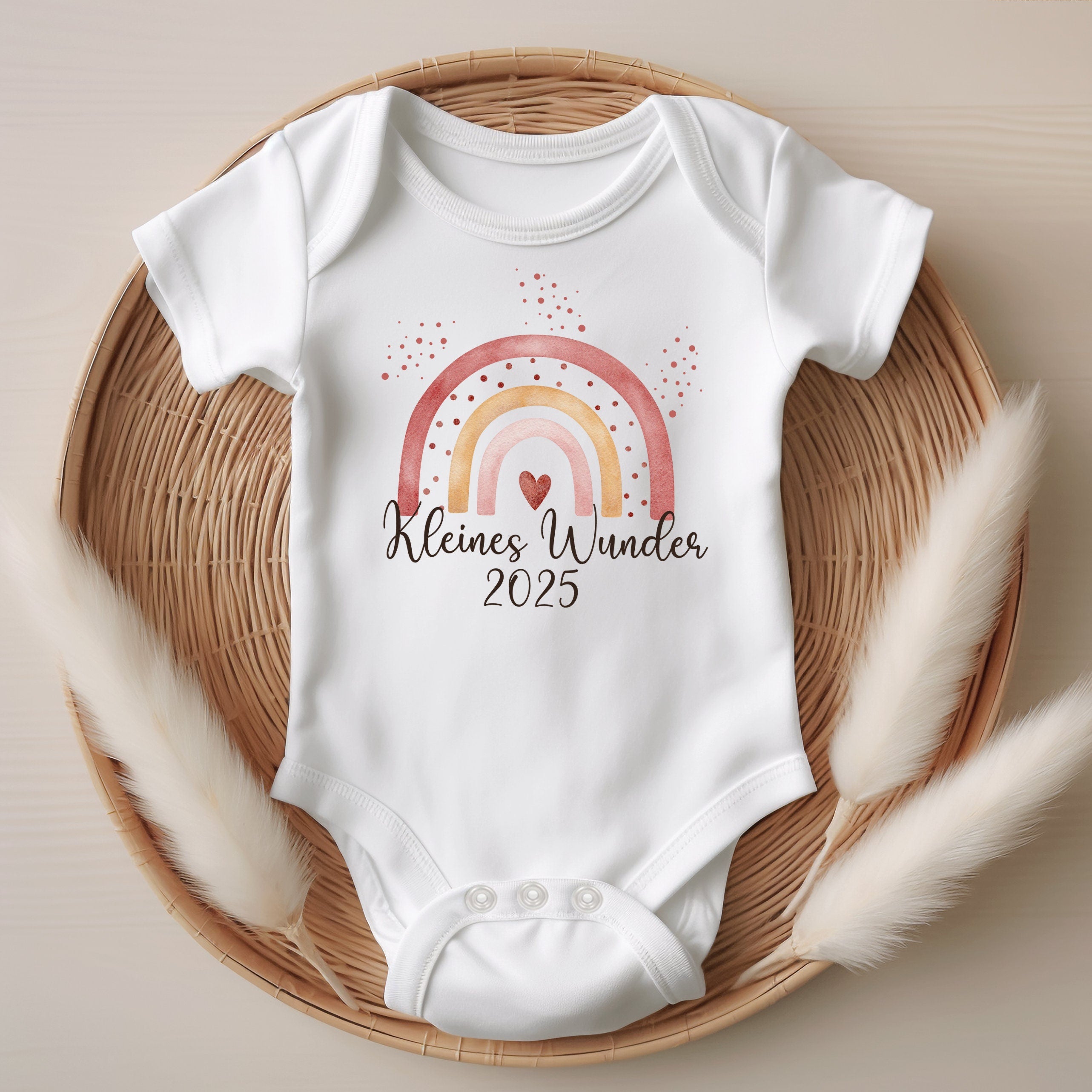 Babybody | Schwangerschaftsverkündung | Baby | Geburt | Babygeschenk | Geschenk zur Geburt | Kleines Wunder | Personalisiert