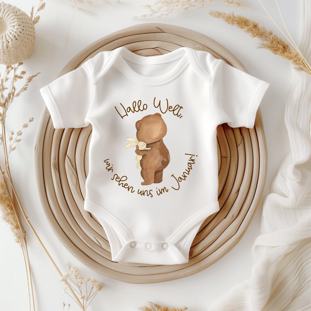 Babybody | Schwangerschaftsverkündung | Baby | Geburt | Babygeschenk | Geschenk zur Geburt | Kleines Wunder | Personalisiert