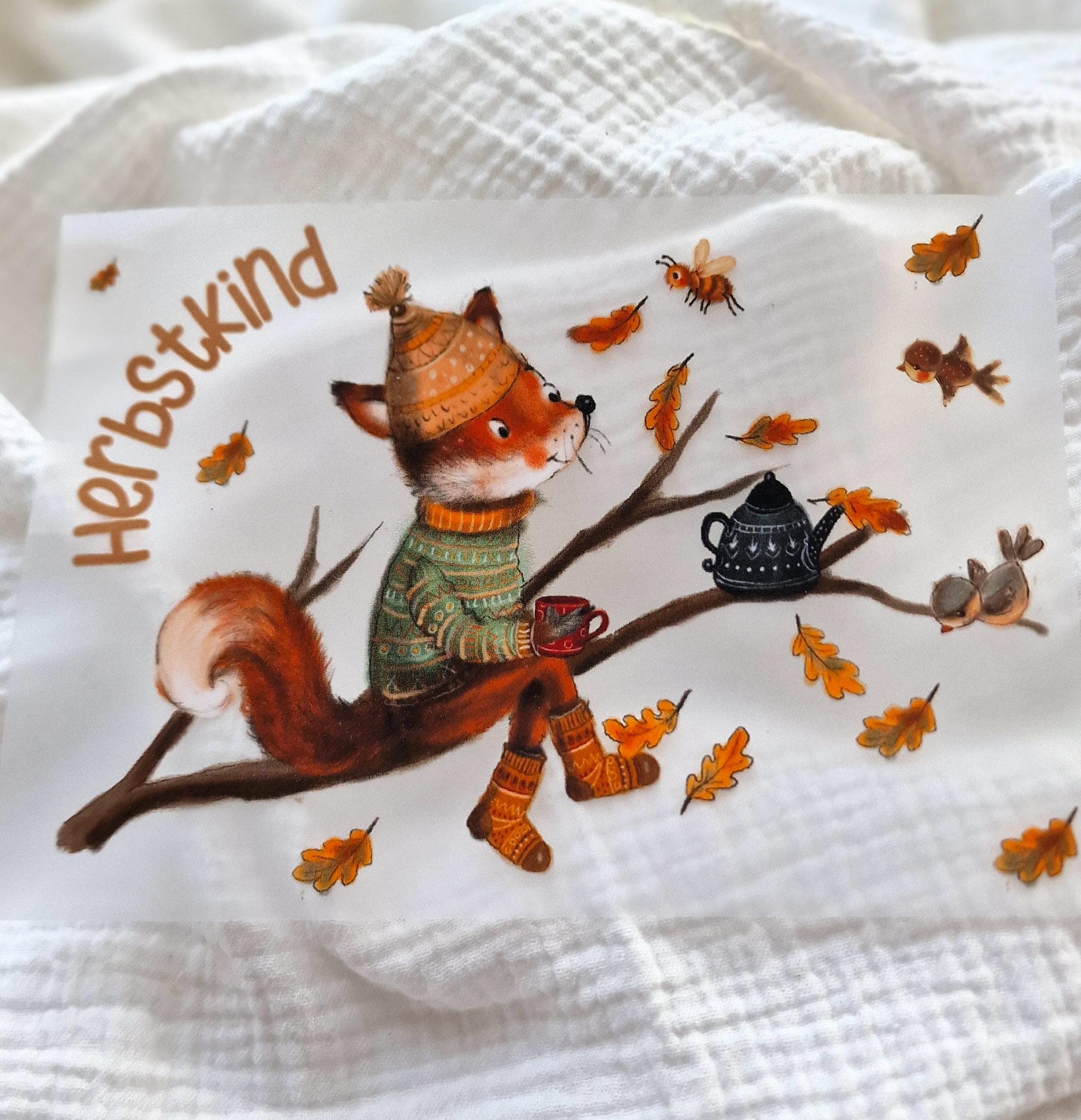 Bügelbild Laterne laufen Fuchs Lichterfest zeit Laternenfest deko outfit Deko – Appliques & Patches