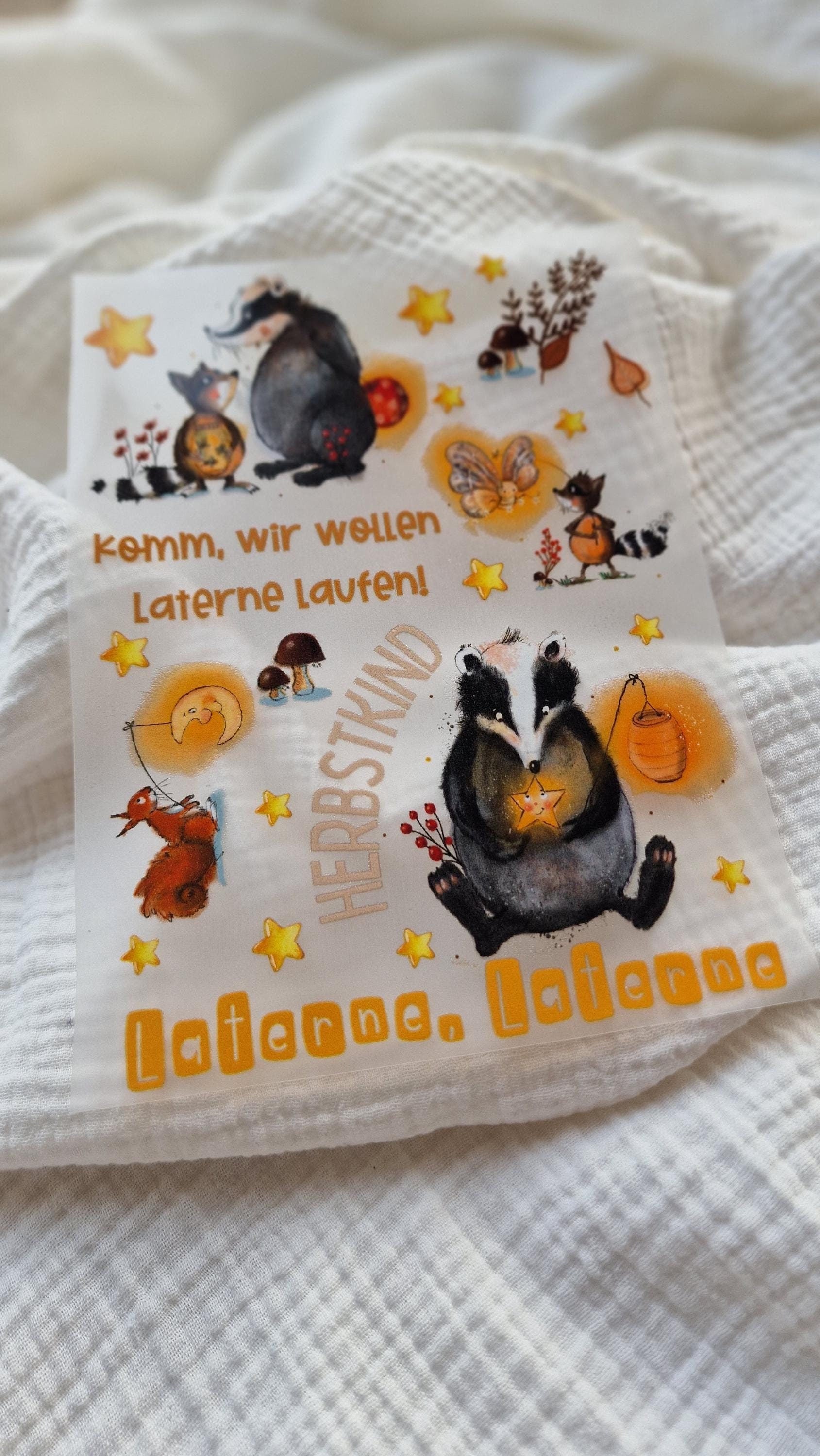Set Bügelbild Applikation Bügelbild Kleidung Applizierung Deko deko outfit Laterne kleidung – Appliques & Patches