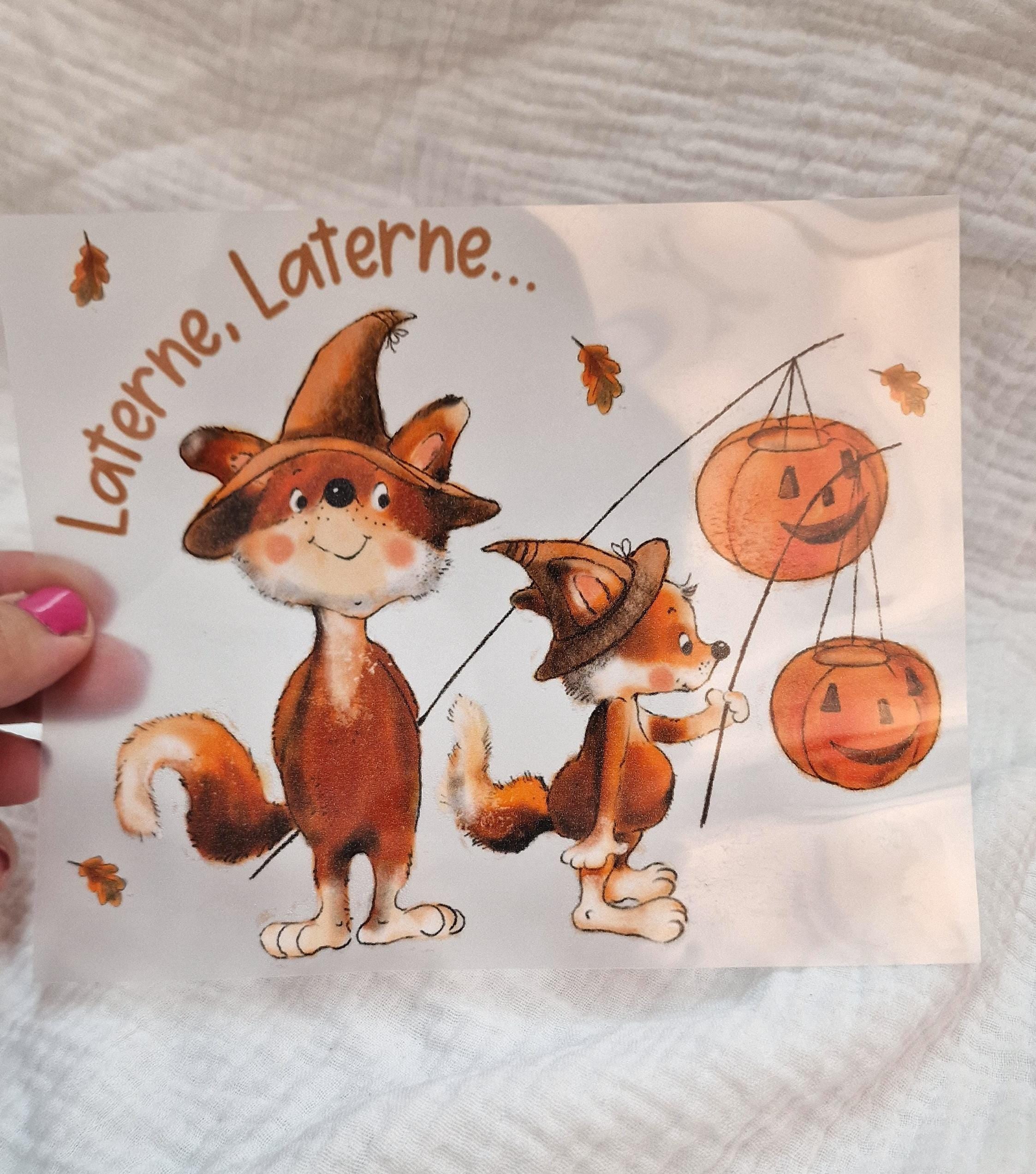 Bügelbild Laterne laufen Dachs Lichterfest zeit Laternenfest deko outfit Deko – Appliques & Patches