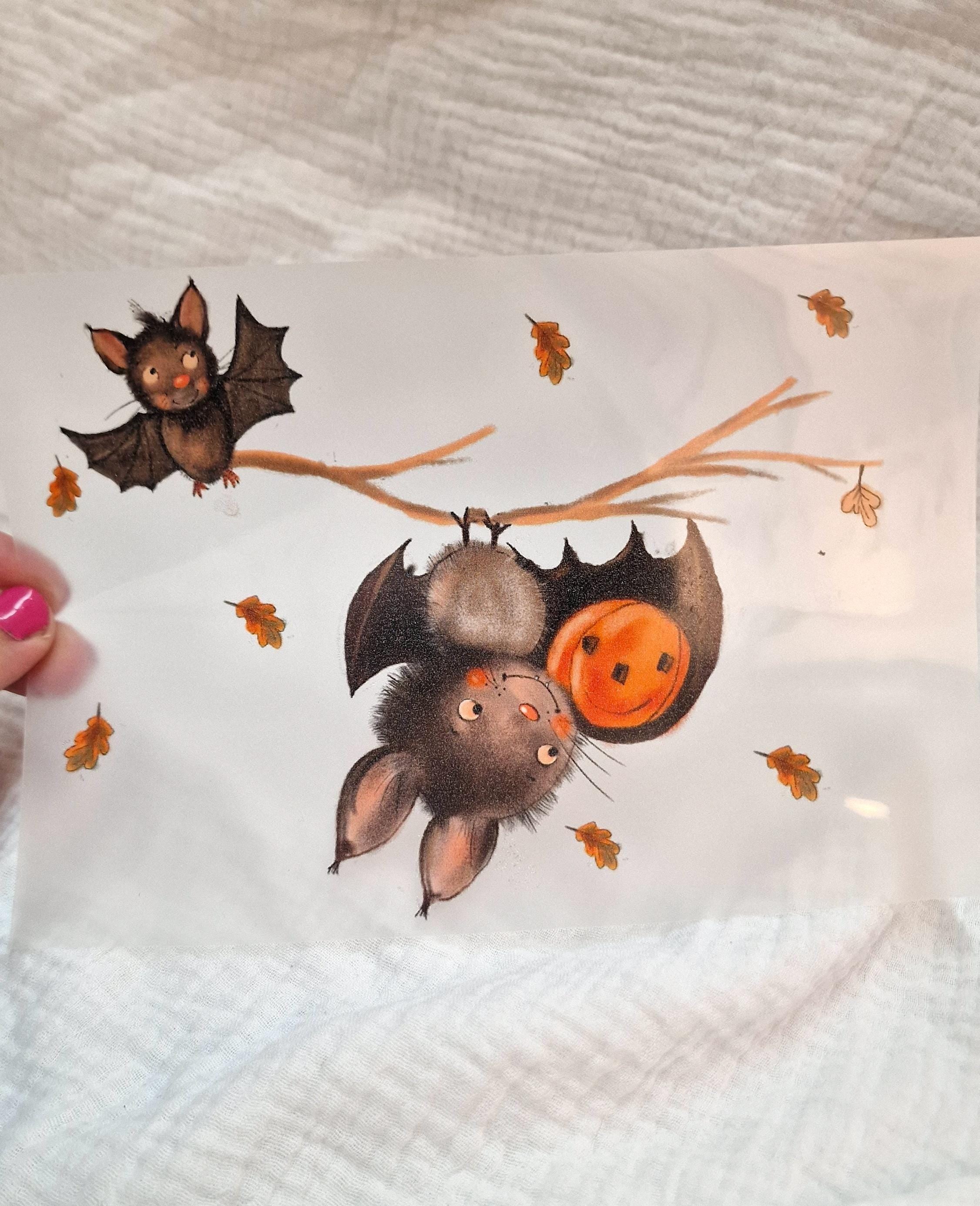 Bügelbild Laterne laufen Fuchs Lichterfest zeit Laternenfest deko outfit Fledermaus Halloween – Appliques & Patches