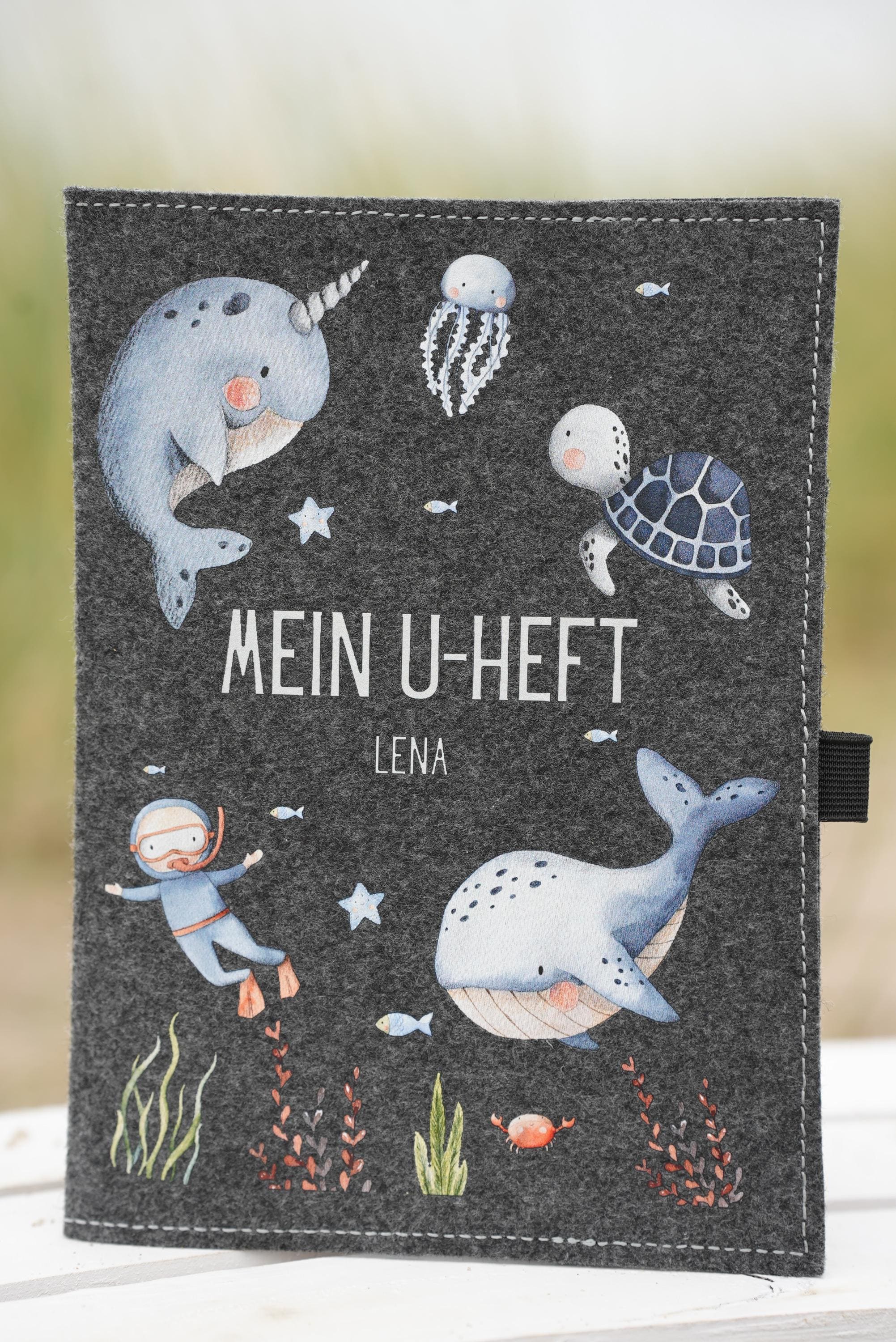 filz hülle u heft u heft hülle filz personalisierte u heft hülle Untersuchungsheft U Heft Hülle mit Name u heft hülle personalisiert hülle u heft u untersuchungsheft Geschenk Geburt Geschenk Taufe zur geburt geschenk