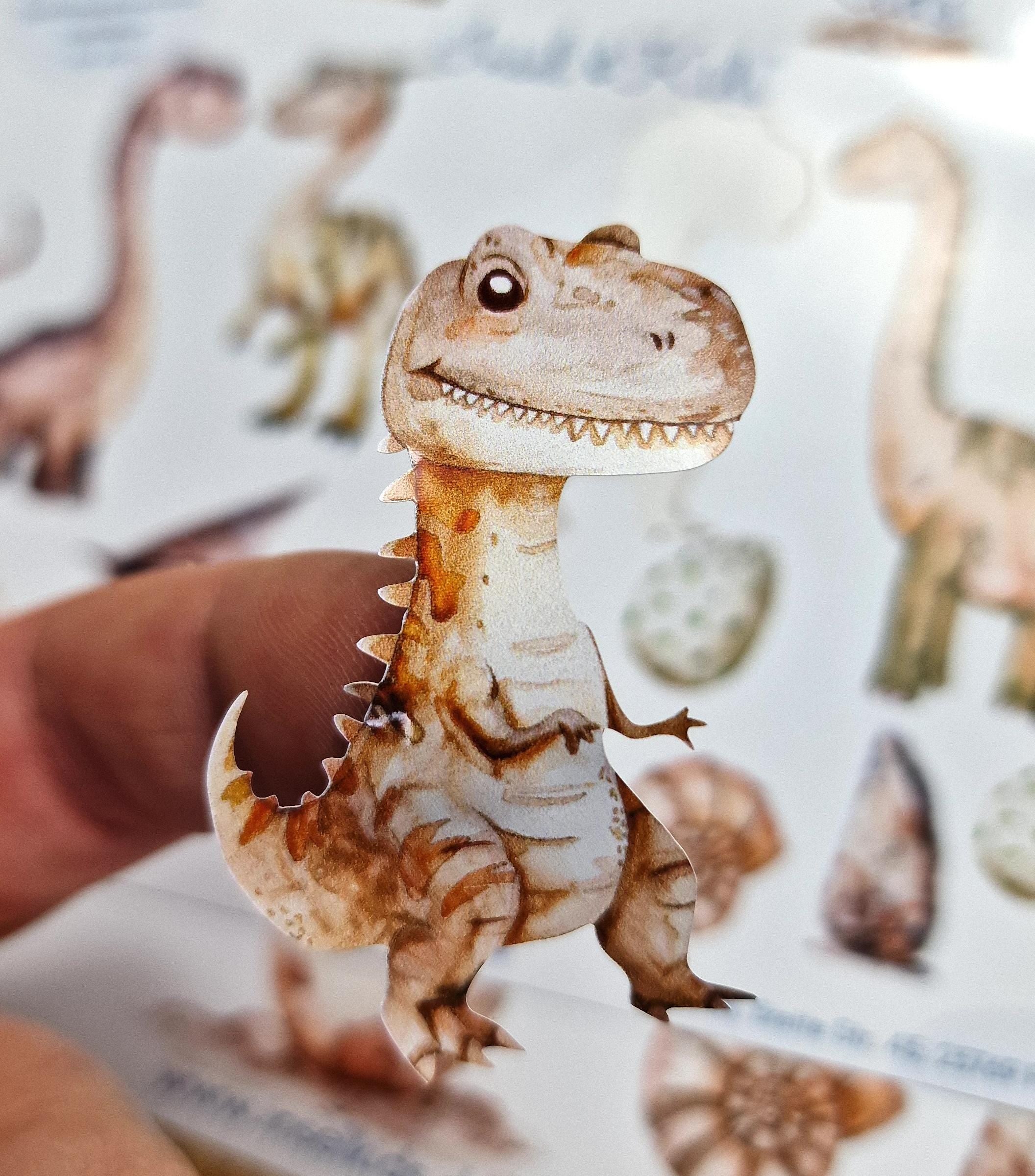 Dino Sticker – wasserfest & spülmaschinenfest – Aufkleber für Brotdose, Flasche, Fahrrad – A6/A5/A4 wählbar – Stickers