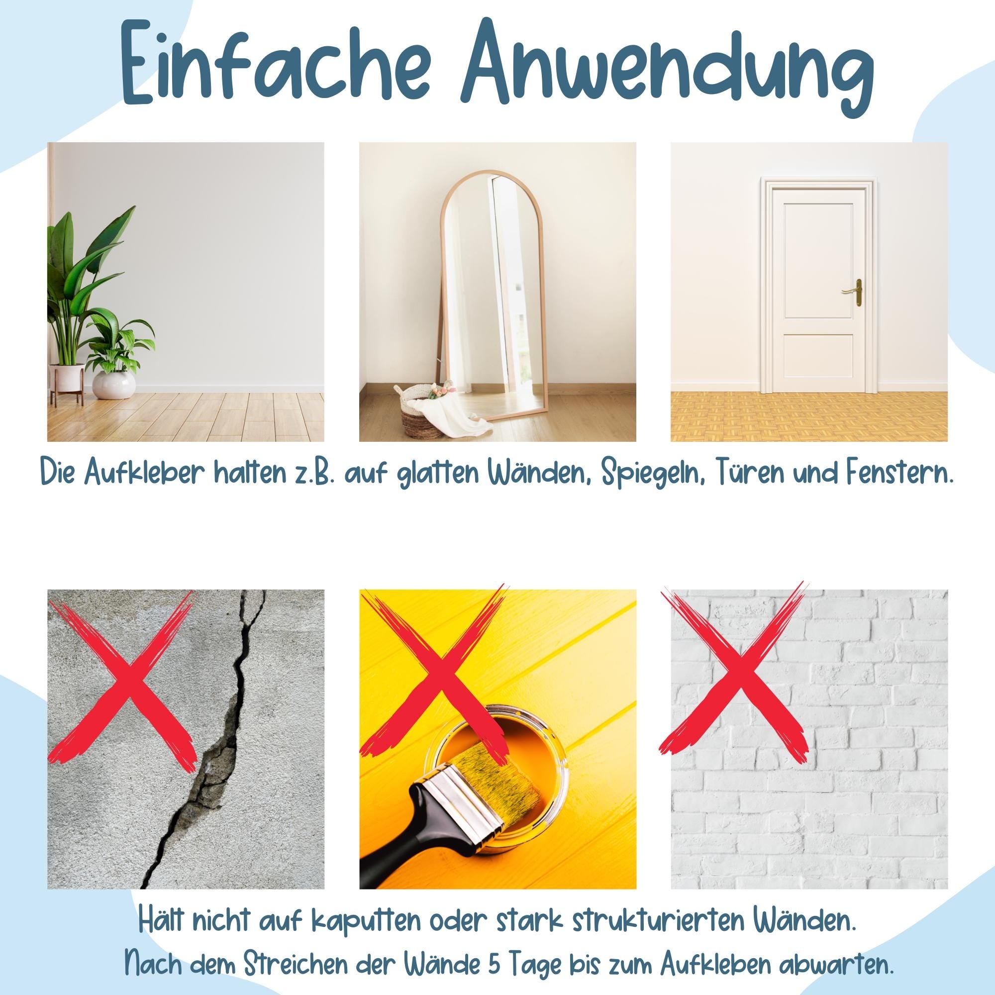 Wandtatoo Wandbild mit Foto Wandaufkleber Kinderzimmer personalisiert Waldtiere Bär Hase Reh für das Babyzimmer