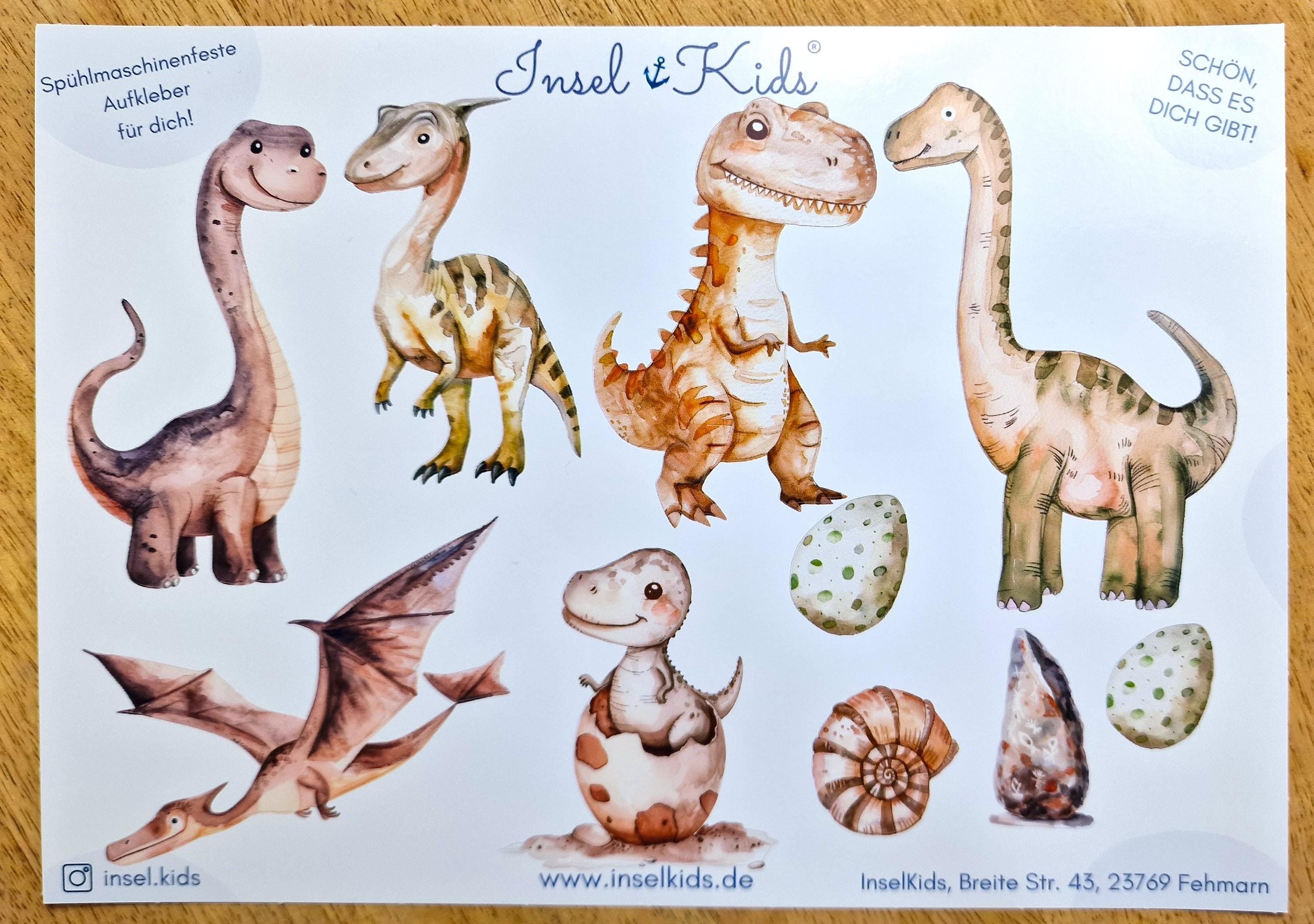 Wasserfeste Spühlmaschinenfeste Sticker Aufkleber fahrrad sticker UV-beständig / Trinkflasche Brotdose Fahrrad Fahrradhelm Dinosaurier Dino