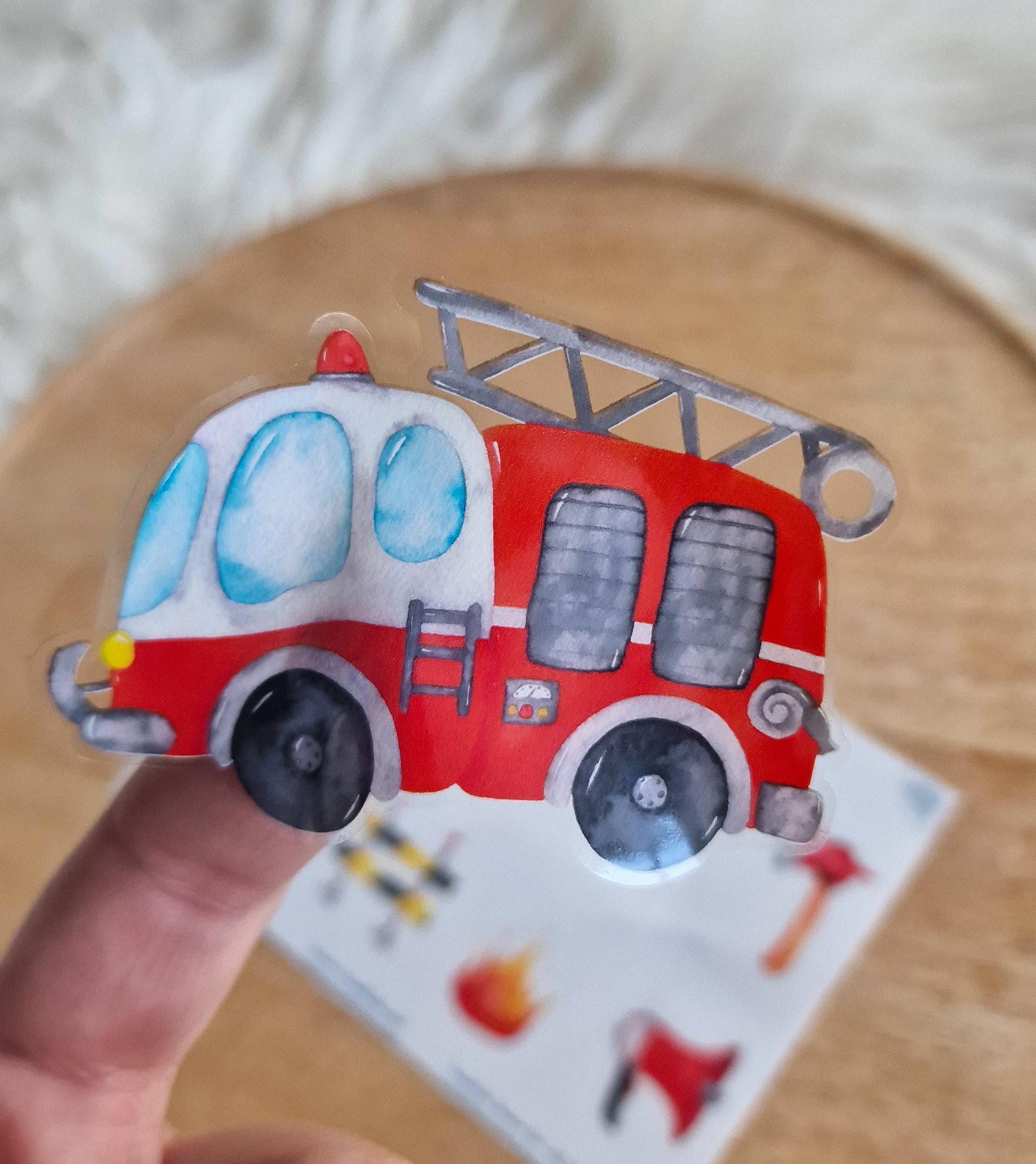 Feuerwehr-Sticker für – wasserfest & spülmaschinenfest – perfekt für Brotdose, Flasche, Helme und Kita. – Stickers