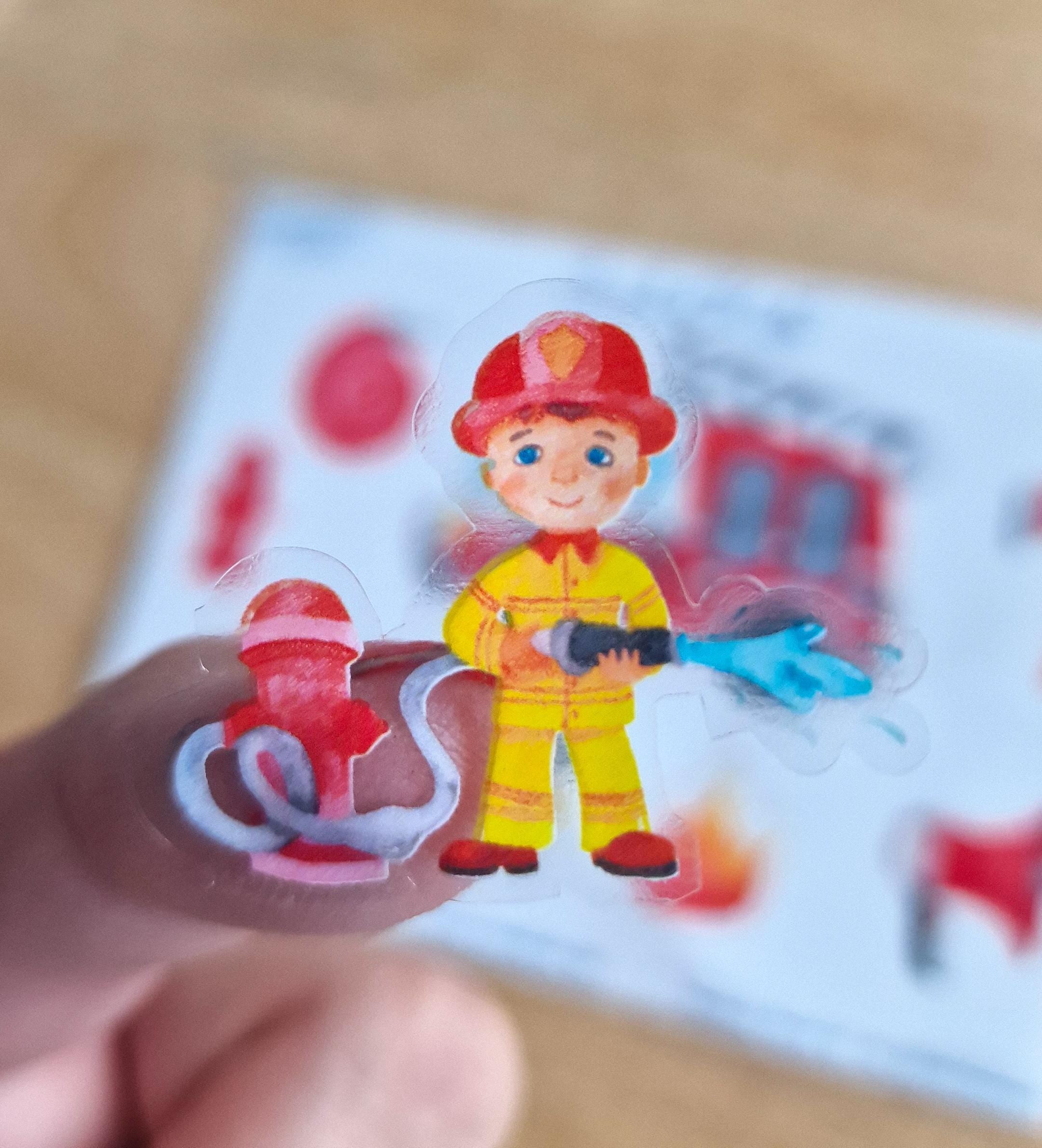 Wasserfeste Vinyl-Aufkleber – Feuerwehr-Stickerbogen für Fahrräder, Trinkflaschen, Brotdosen & mehr (spülmaschinenfest) – Größen A6, A5, A4